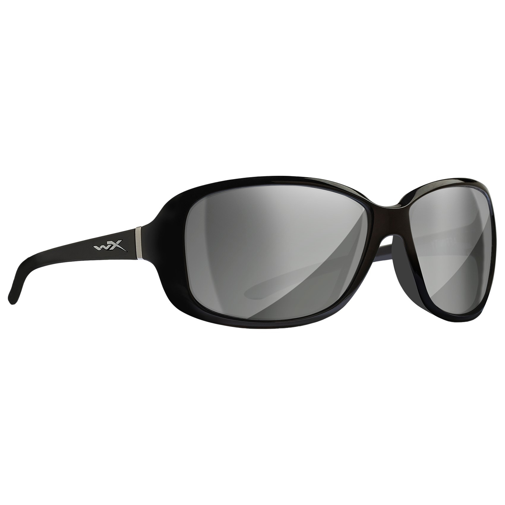 Wiley X - Affinity - Damenbrille - Captivate Polarized Silver Flash/Gloss Black