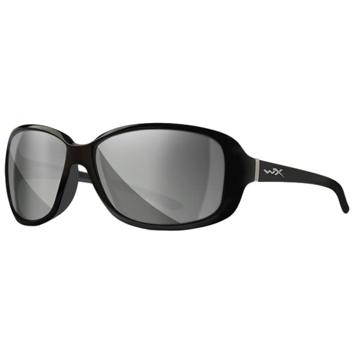 Wiley X - Affinity - Damenbrille - Captivate Polarized Silver Flash/Gloss Black