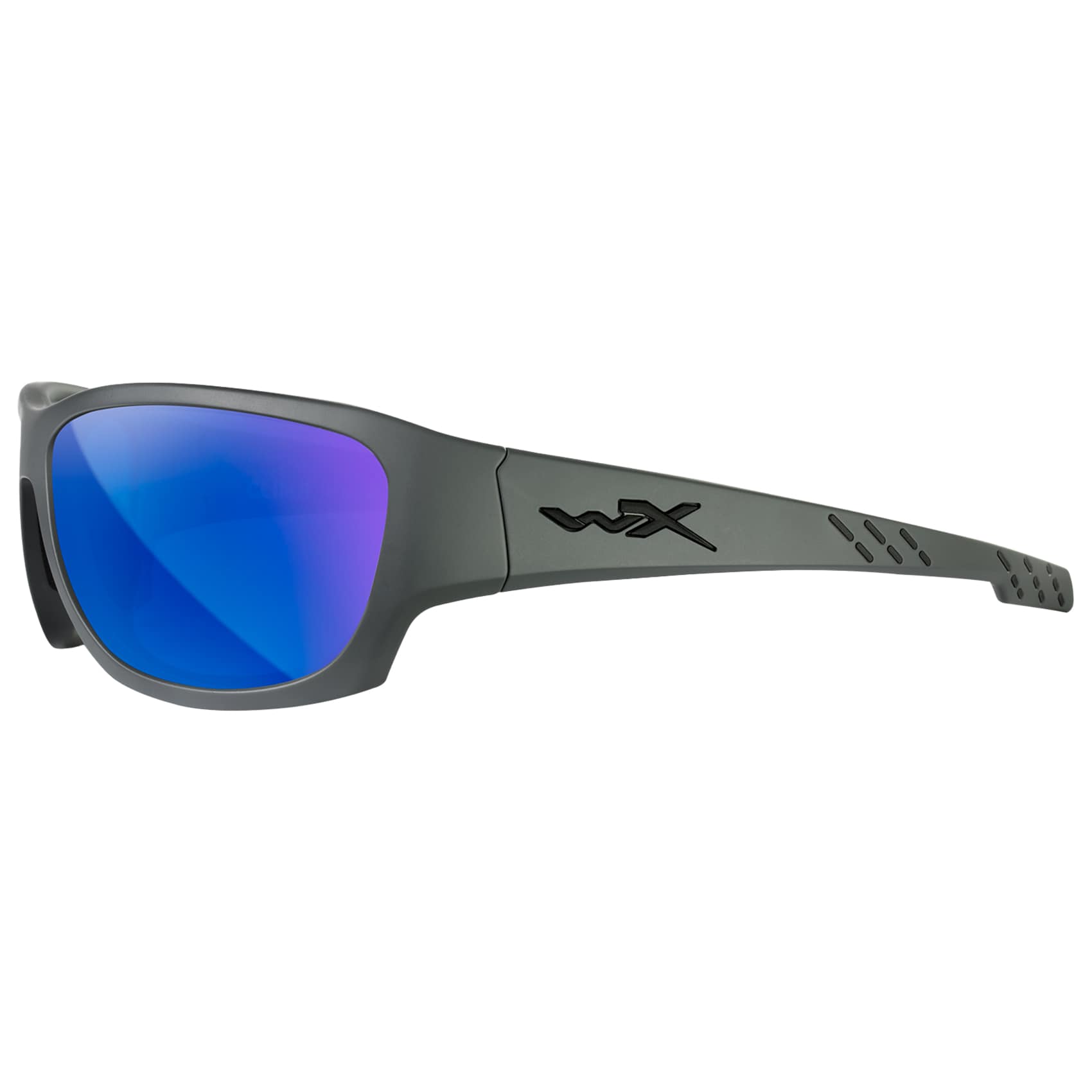 Wiley X - Climb - Taktische Schutzbrille - Captivate Polarized Blue Mirror/Matte Gray