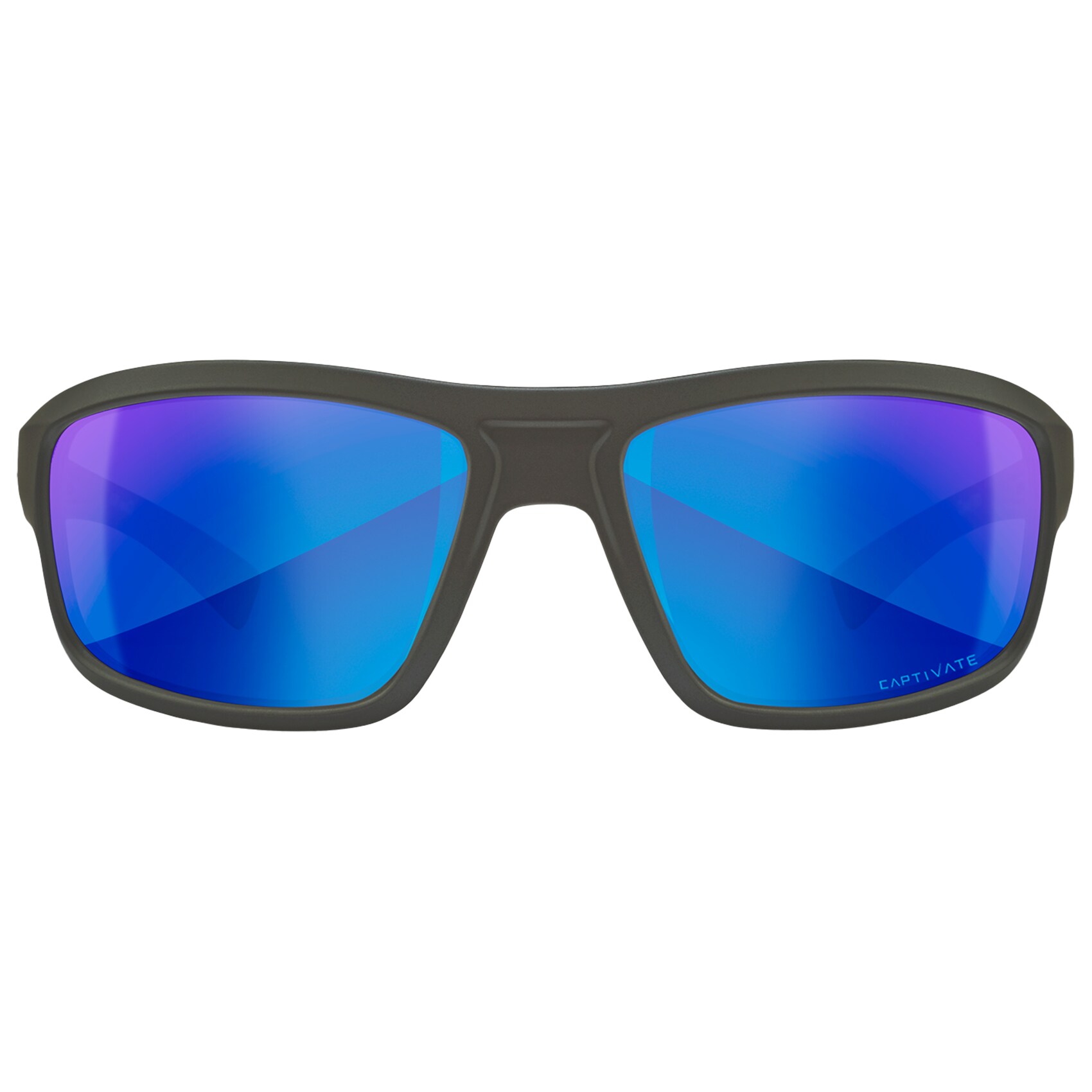 Wiley X - Contend -  Taktische Sonnenbrille - Captivate Polarized Blue Mirror - Matte Graphite
