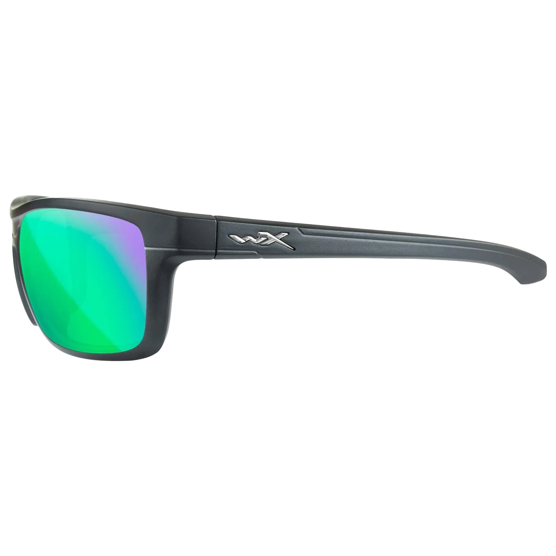 Wiley X - Kingpin Brille - Captivate Polarized Green Mirror/Matte Graphite