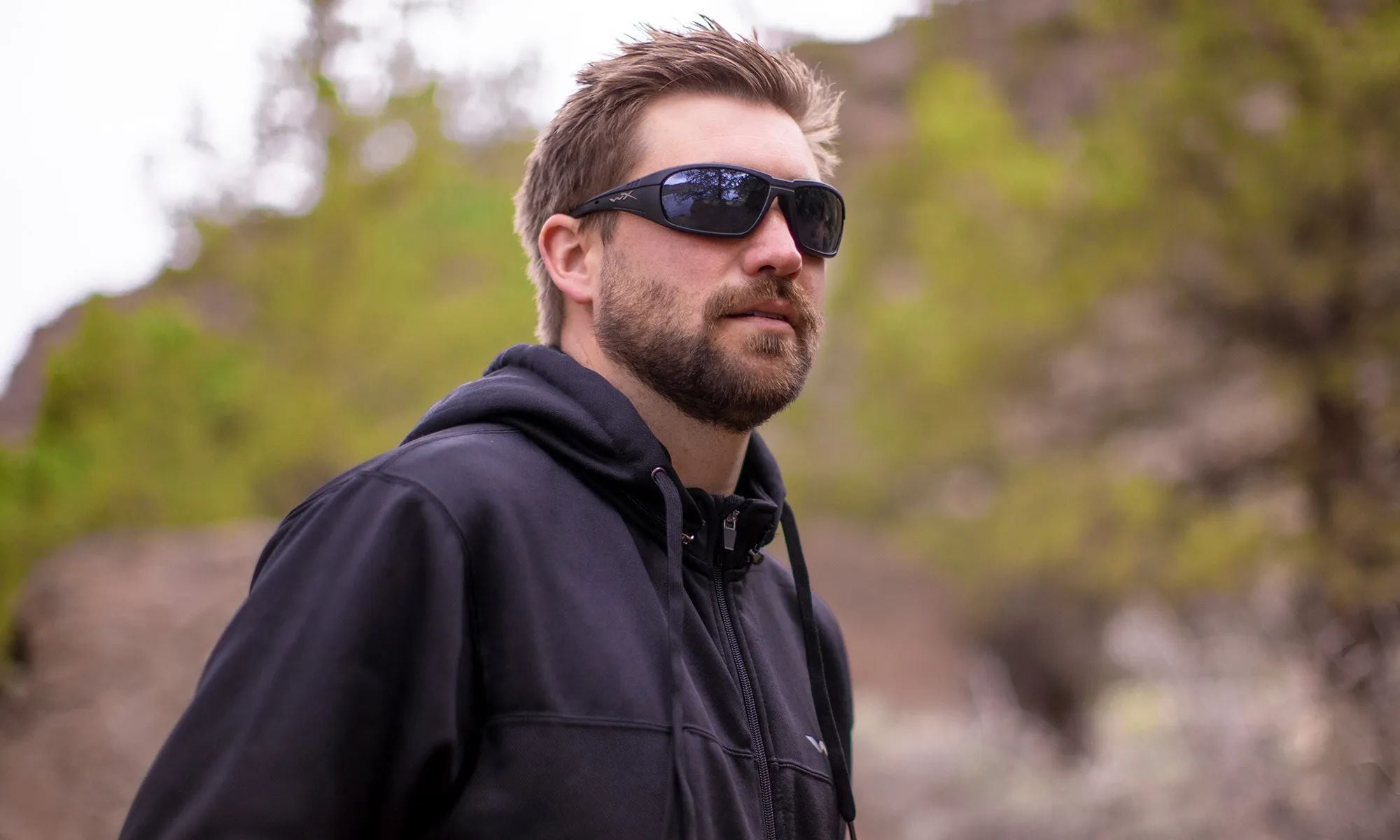 Wiley X - Boss Taktische Schutzbrille - Grey Silver Flash/Matte Black