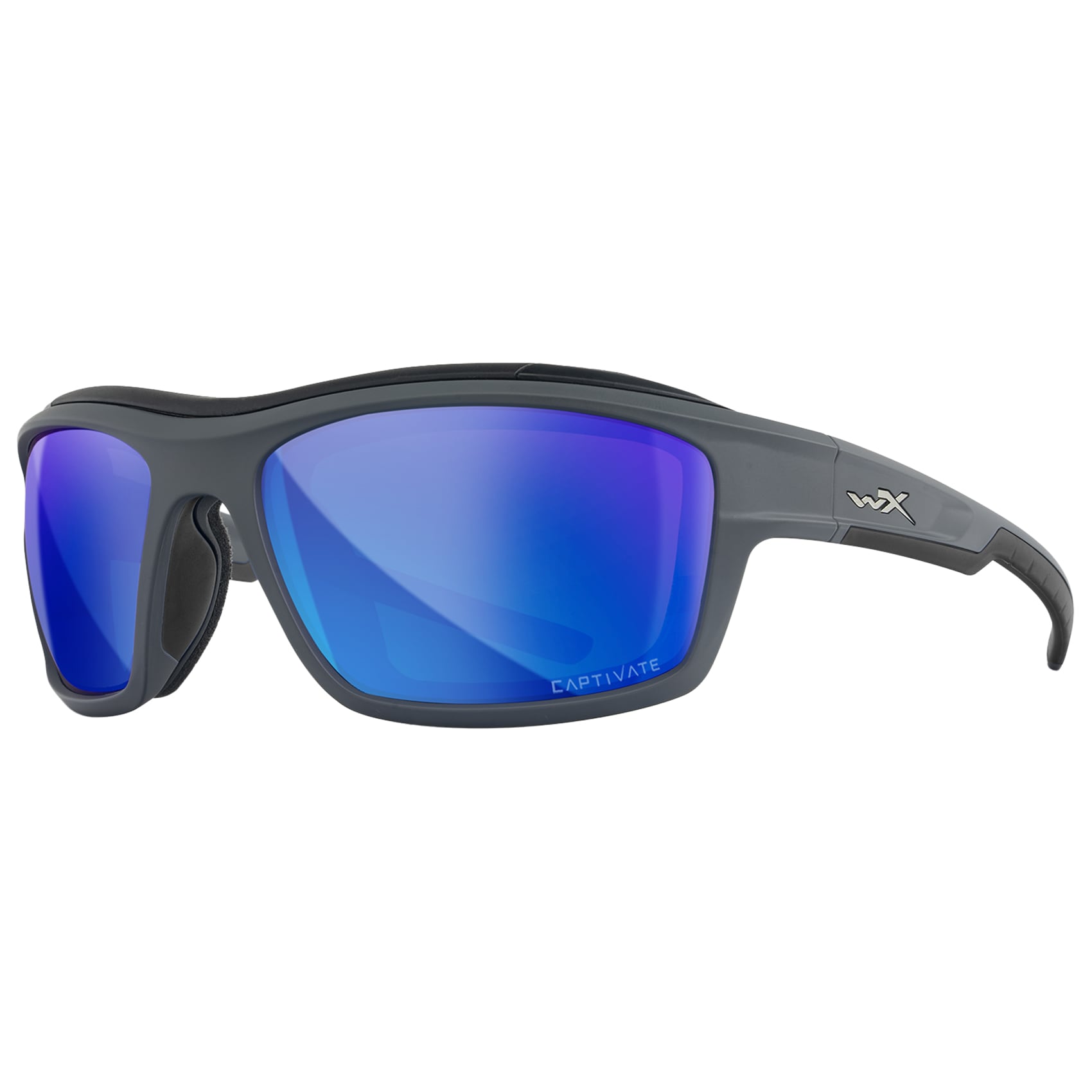 Wiley X - Ozone Captivate Polarized Taktische Brille - Blue Mirror/Matte Grey