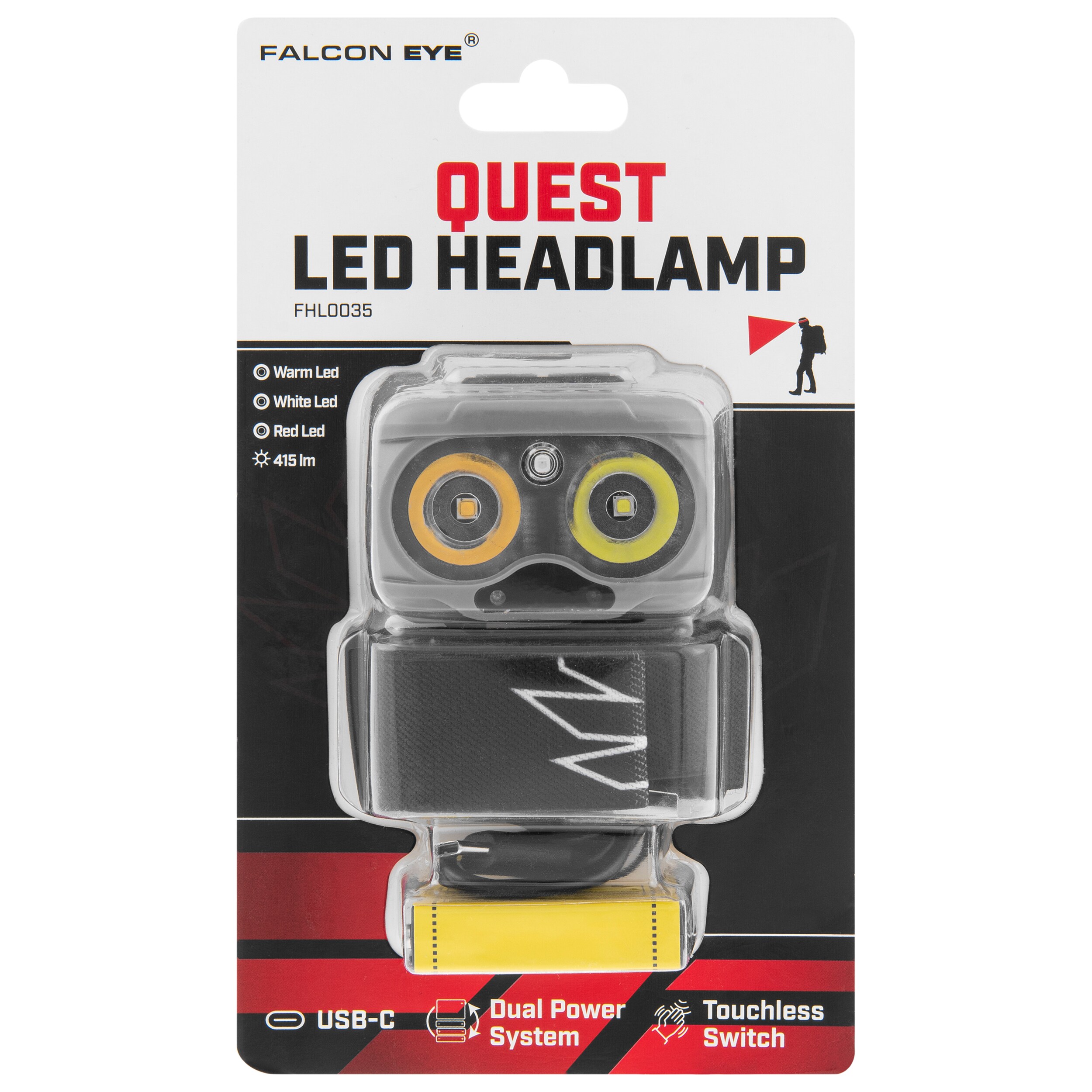 Mactronic - Falcon Eye Quest Stirnlampe - 415 Lumen