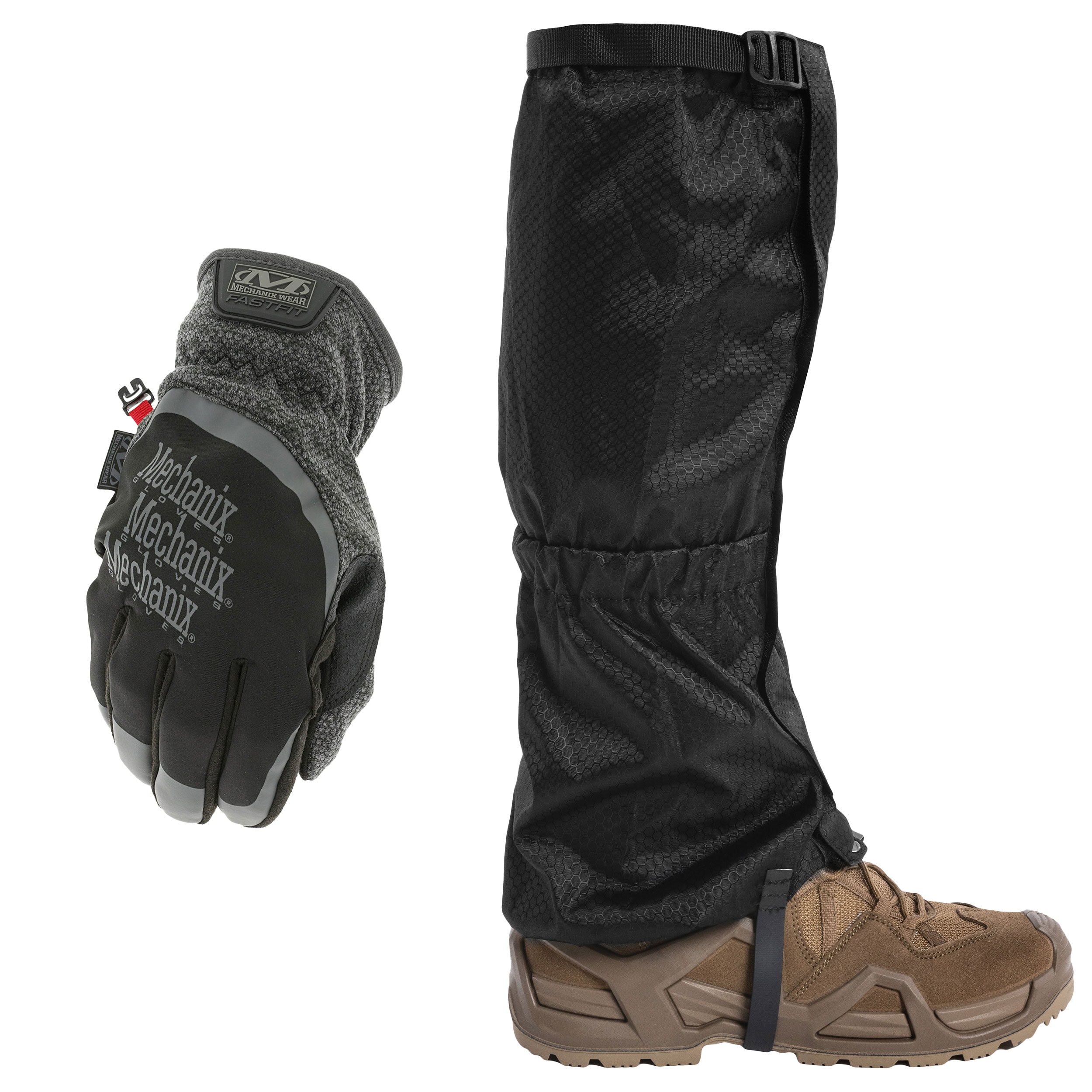 Mechanix Wear ColdWork FastFit Handschuhe + Gamaschen - Set