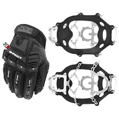 Mechanix Wear ColdWork M-Pact Handschuhe + Himalaya 12 Pro Steigeisen - Set