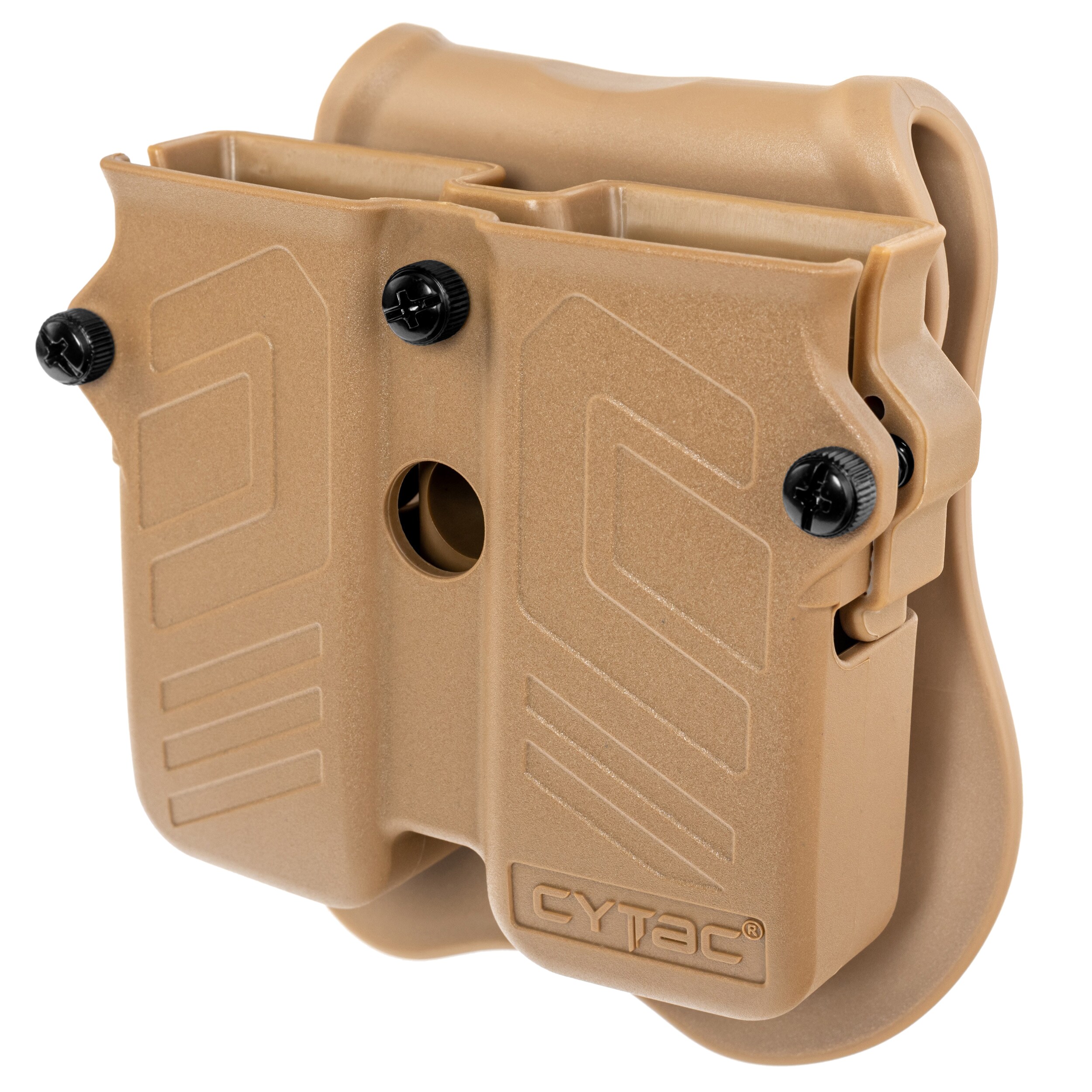 Cytac - Universal Doppelmagazinholster für Pistolen - Khaki