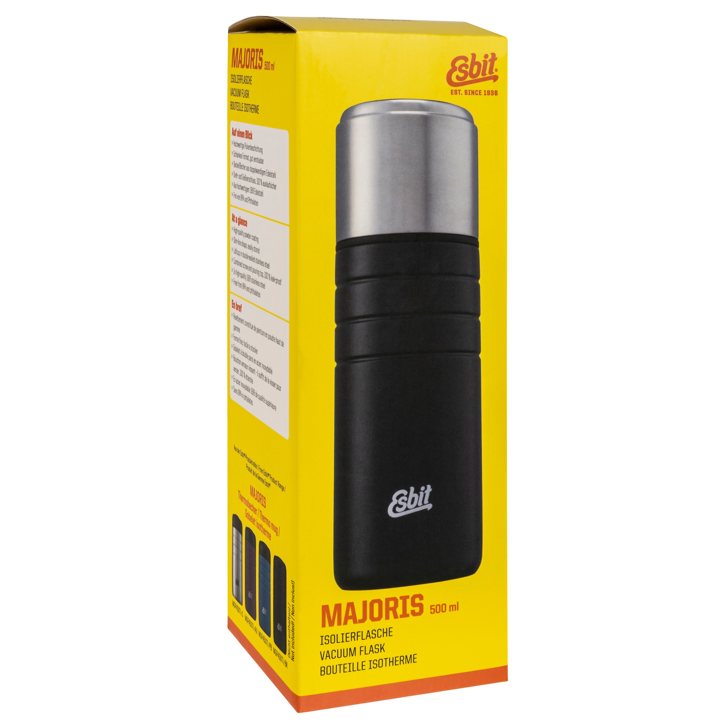 Esbit - Majoris Vacuum Flask 500 ml - Thermoskanne - Black