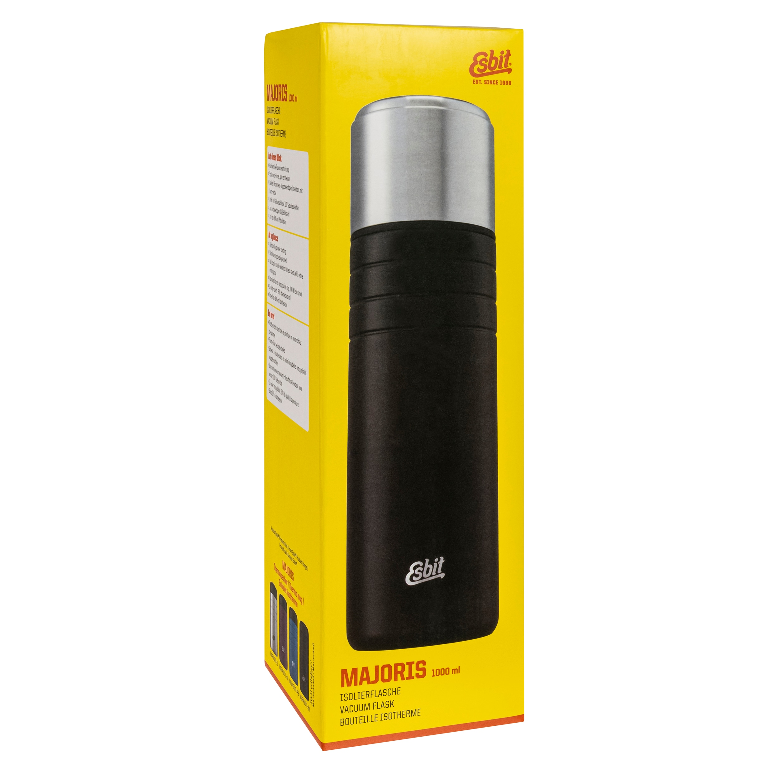 Esbit - Majoris Vacuum Flask Thermoskanne 1 l - Black