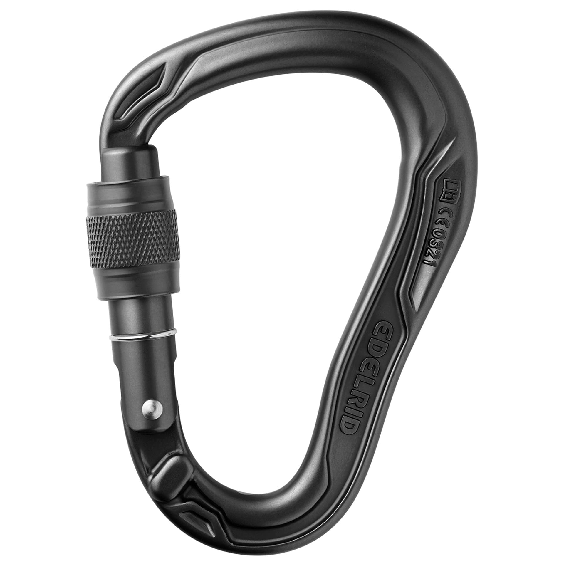 Edelrid - HMS Bullet Screw Kletterkarabiner - Black