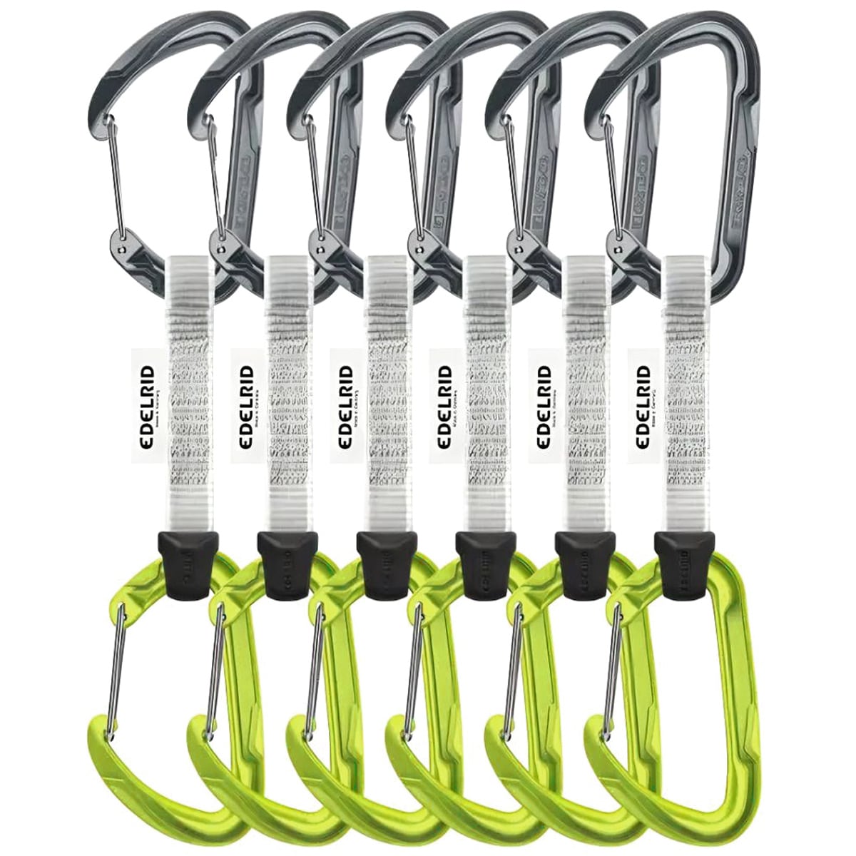 Edelrid - Pure Wire - Express-Set zum Klettern 10 cm - Slate/Icemint