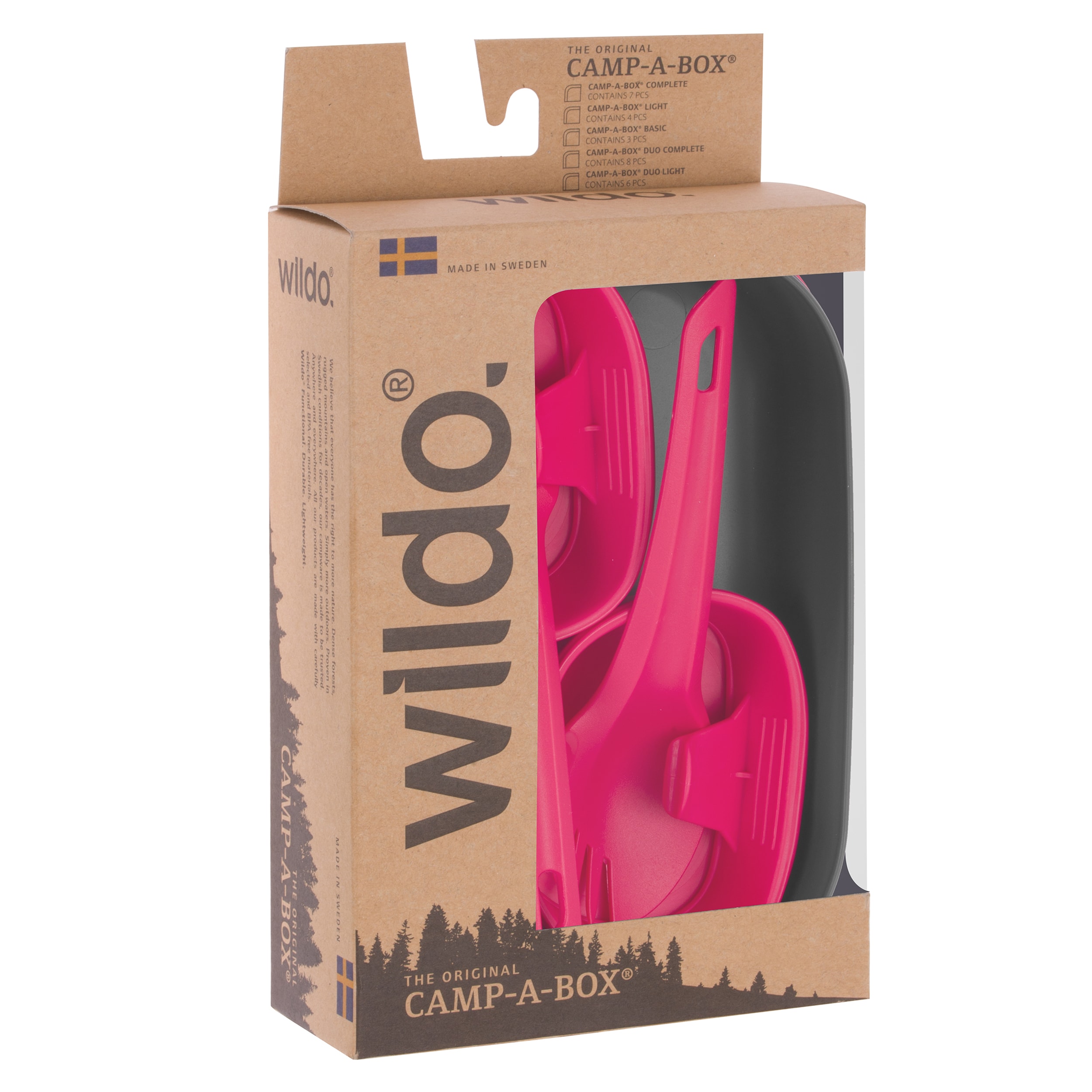 Wildo/Helikon - Camp-A-Box Duo Light Green - Campinggeschirr-Set - Raspberry