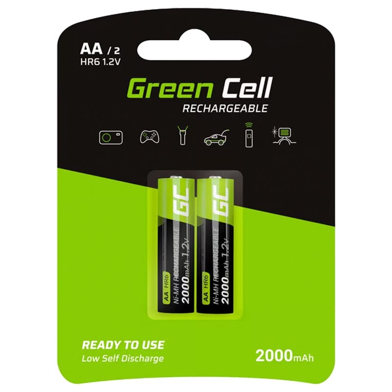 Green Cell - HR6/AA 2000 mAh Akku - 2 St.