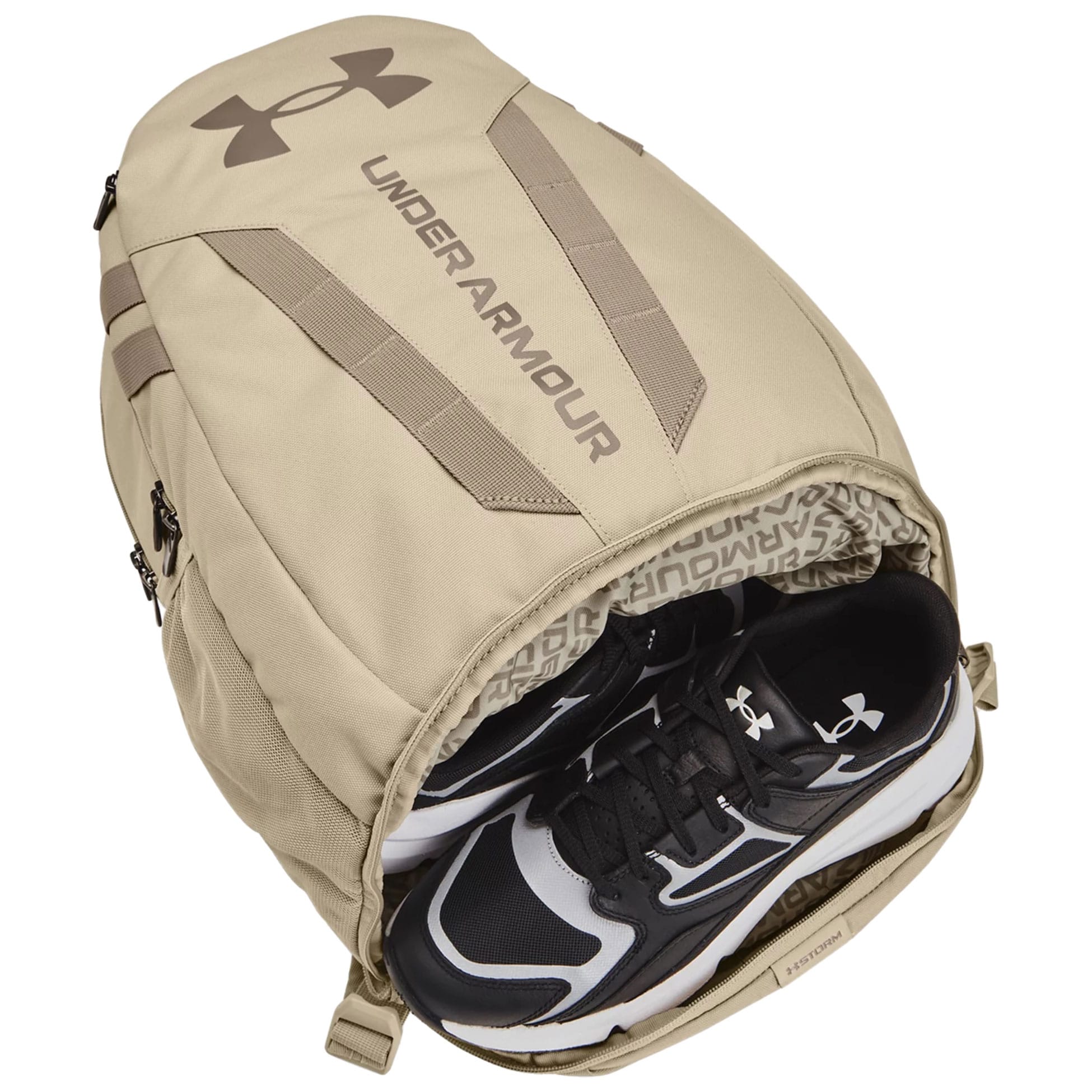 Under Armour - Hustle 5.0 Backpack - Rucksack - Khaki Base/Timberwolf Taupe