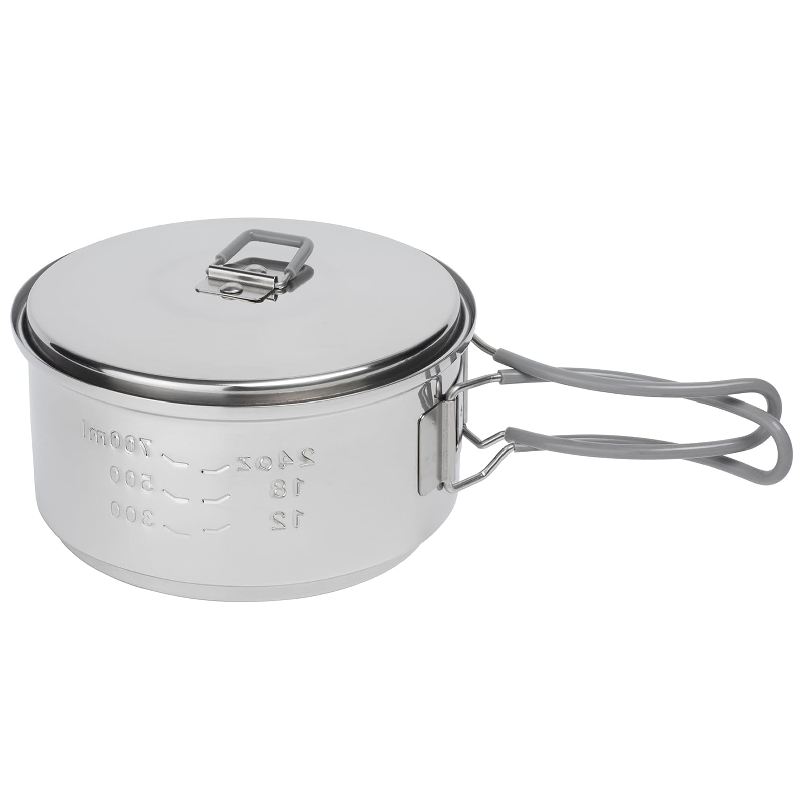 Esbit - Solid Fuel Cookset Stainless Steel - Campingkocher mit Topf 1 l