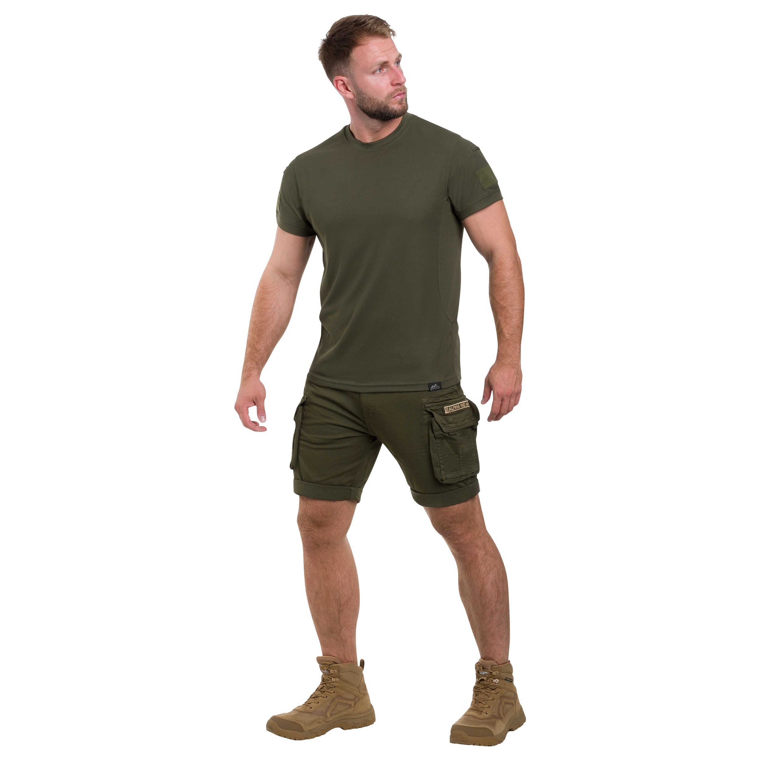 Alpha Industries - Crew Short - Shorts - Dark Olive