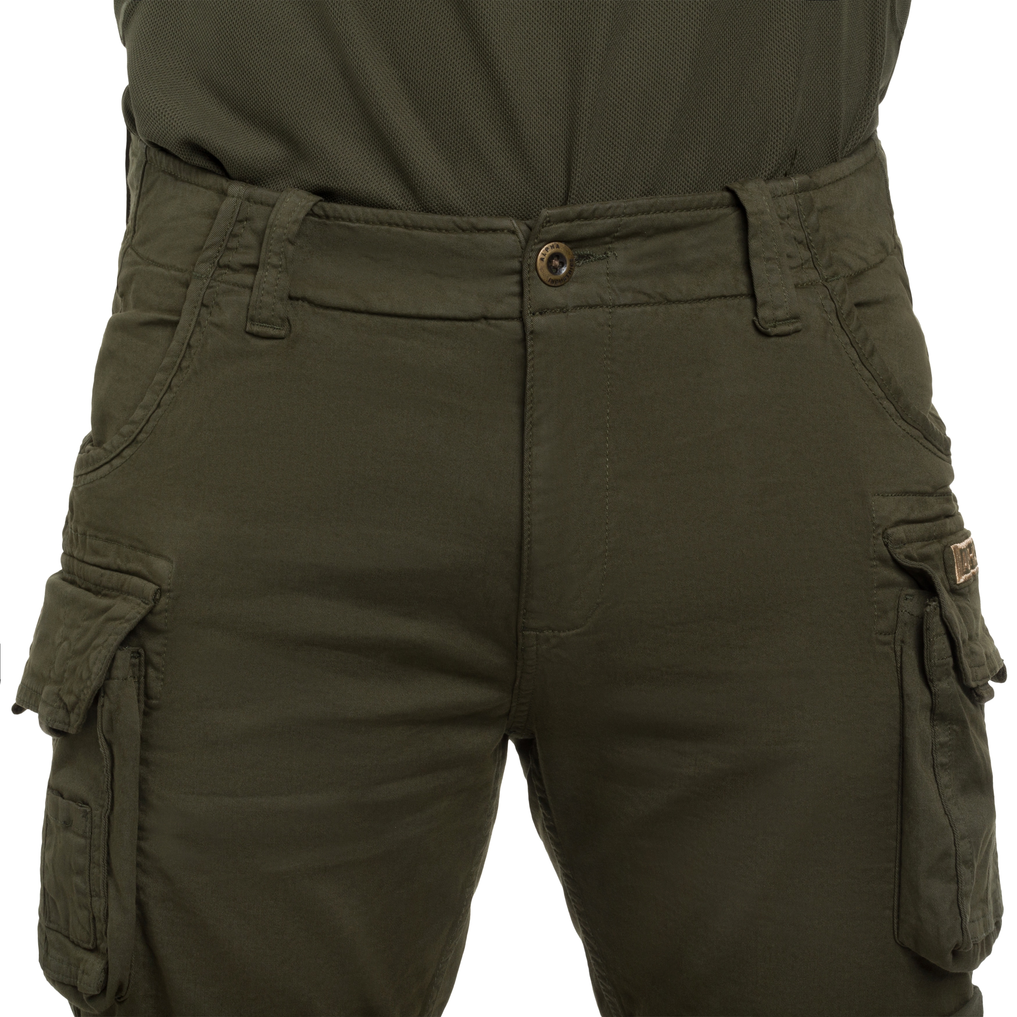 Alpha Industries - Crew Short - Shorts - Dark Olive