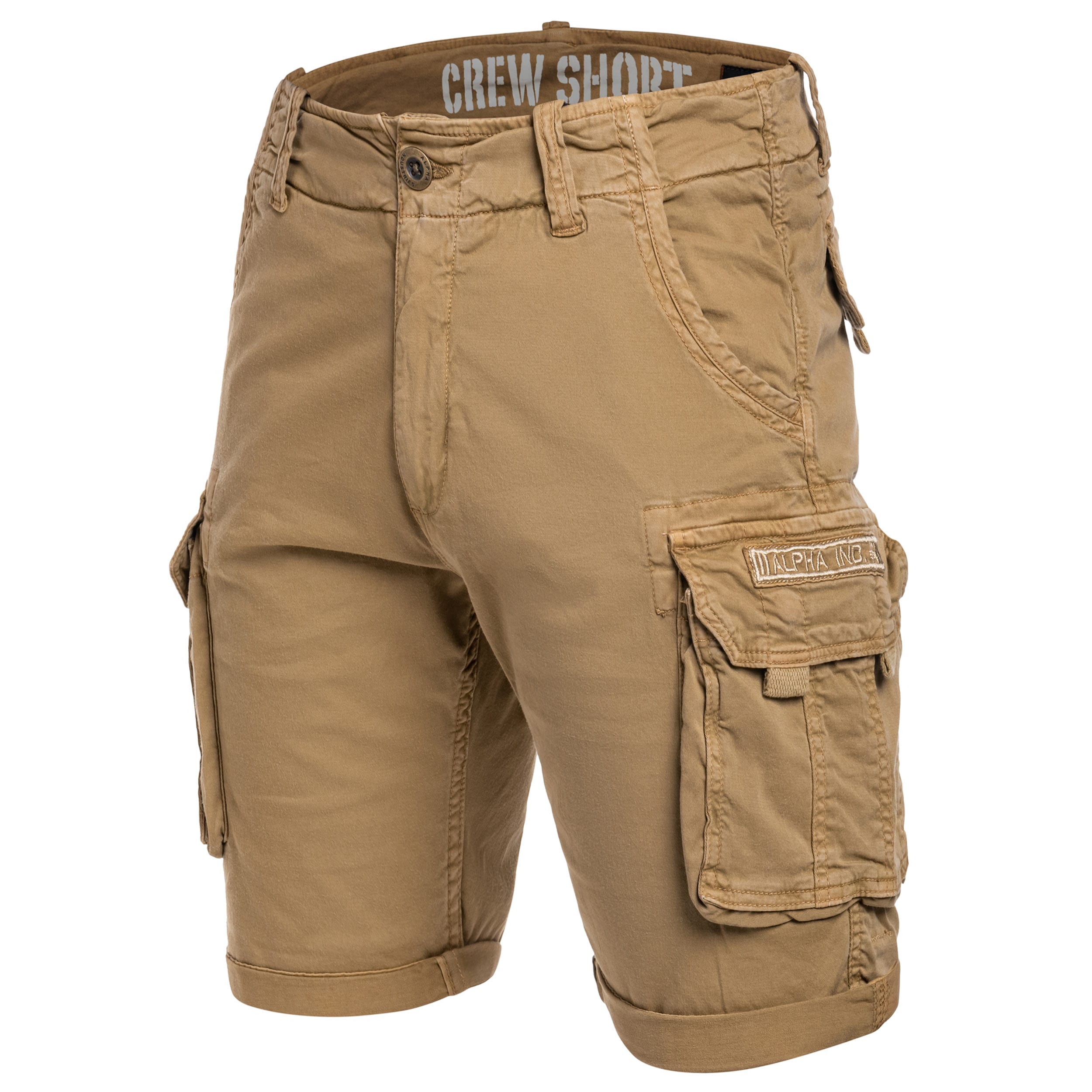 Alpha Industries - Crew Short - Shorts - Khaki