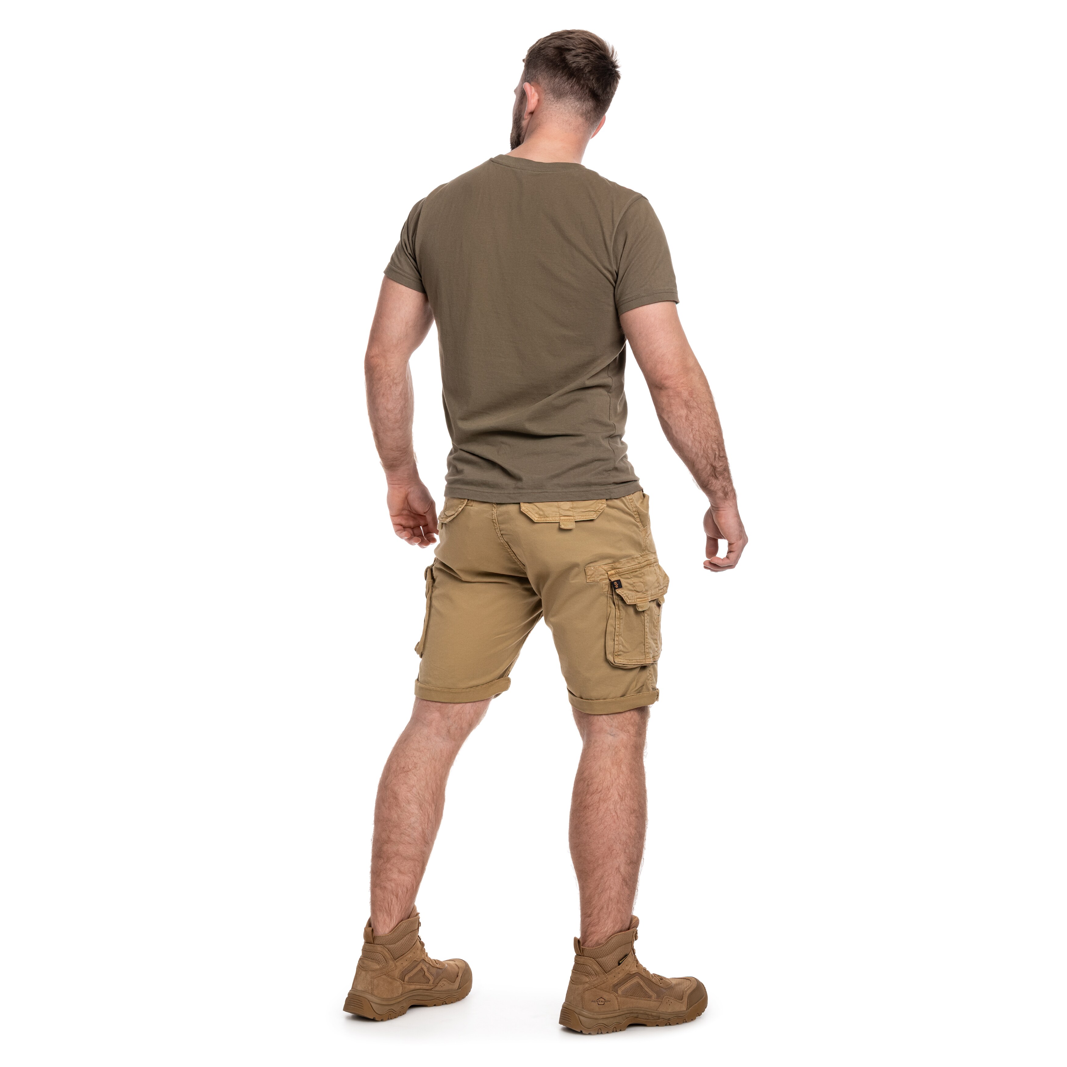 Alpha Industries - Crew Short - Shorts - Khaki