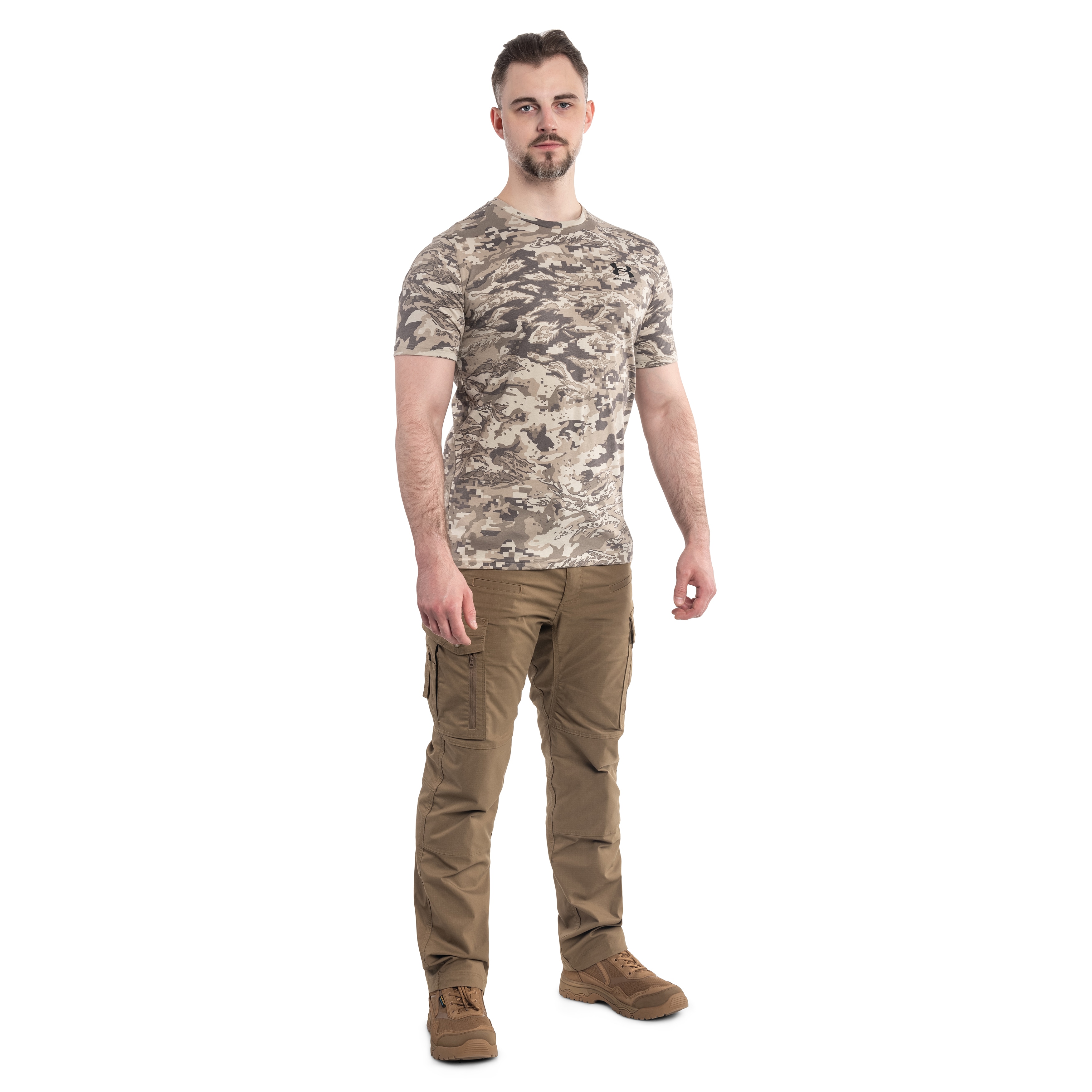 Under Armour - ABC Camo Short Sleeve - T-Shirt - Timberwolf Taupe/Black