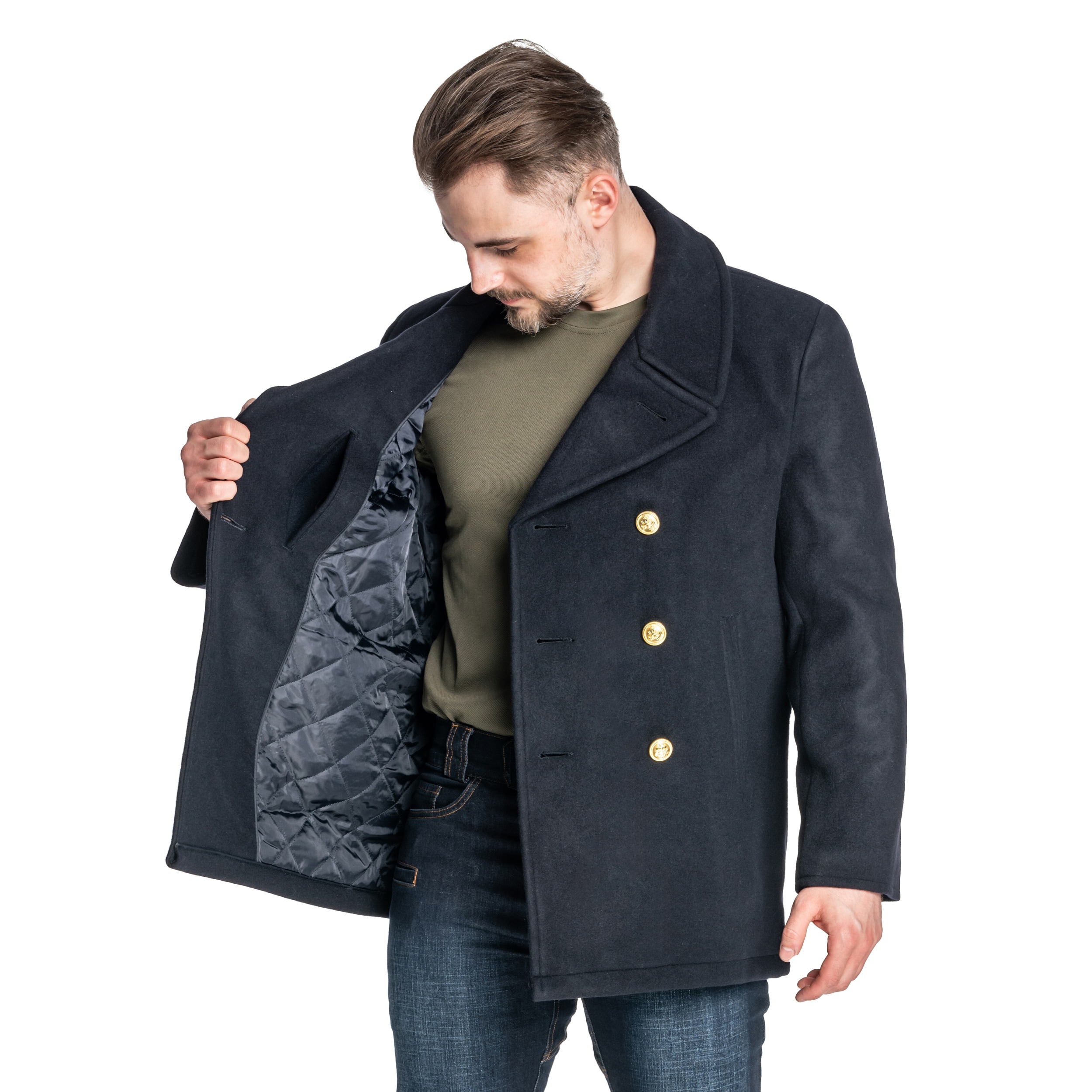 Mil-Tec - BW Navy Peacoat Mantel - Navy