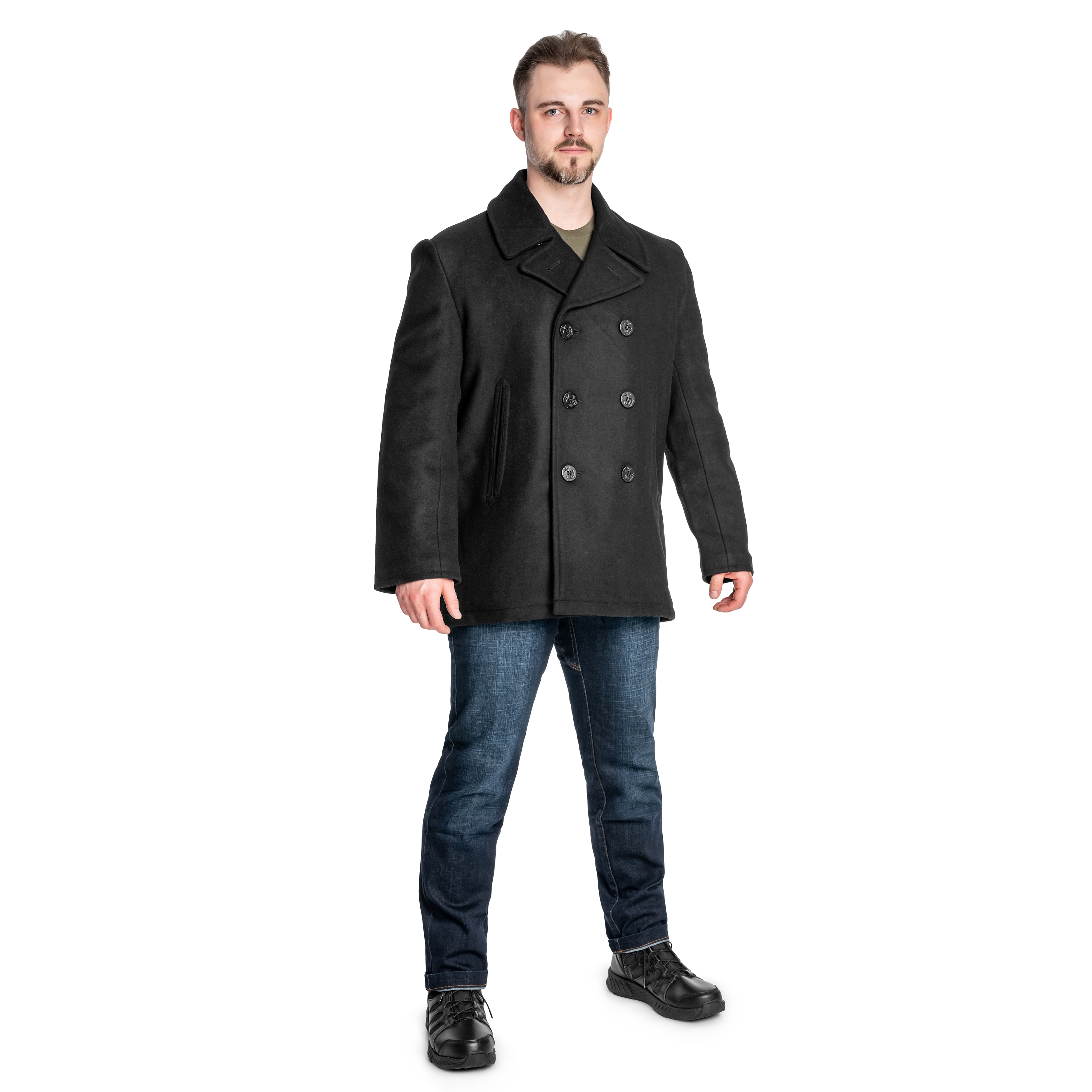 Mil-Tec - US Navy Peacoat Mantel - Black