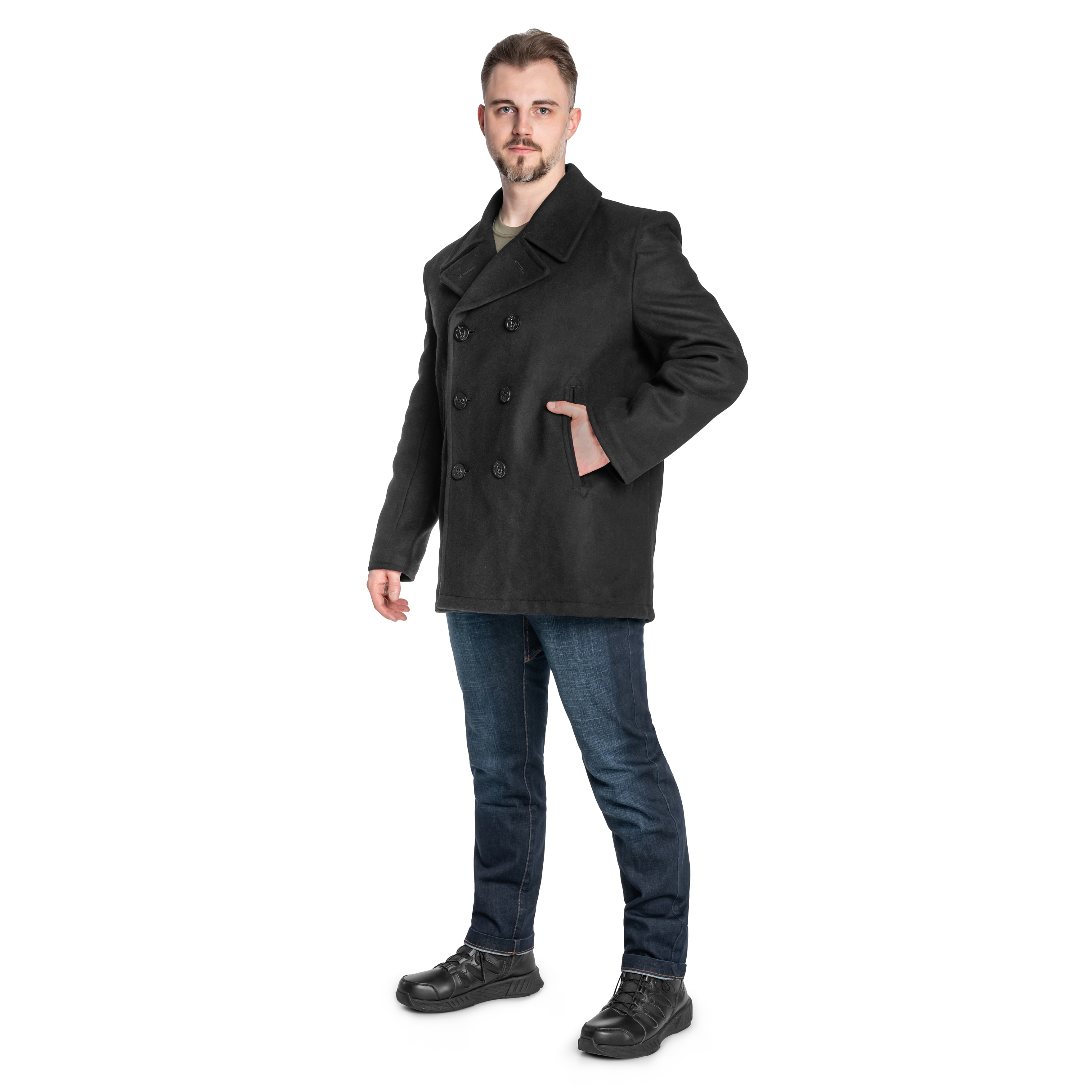 Mil-Tec - US Navy Peacoat Mantel - Black