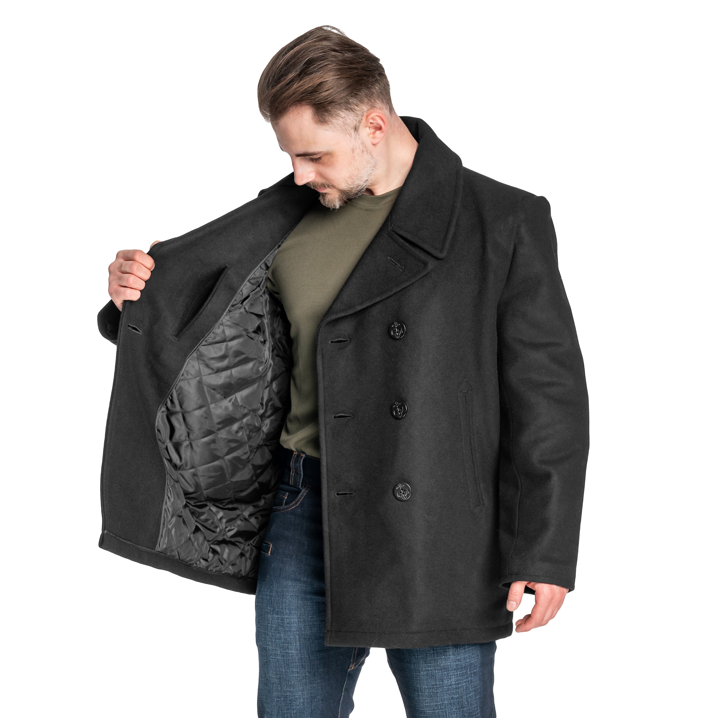 Mil-Tec - US Navy Peacoat Mantel - Black