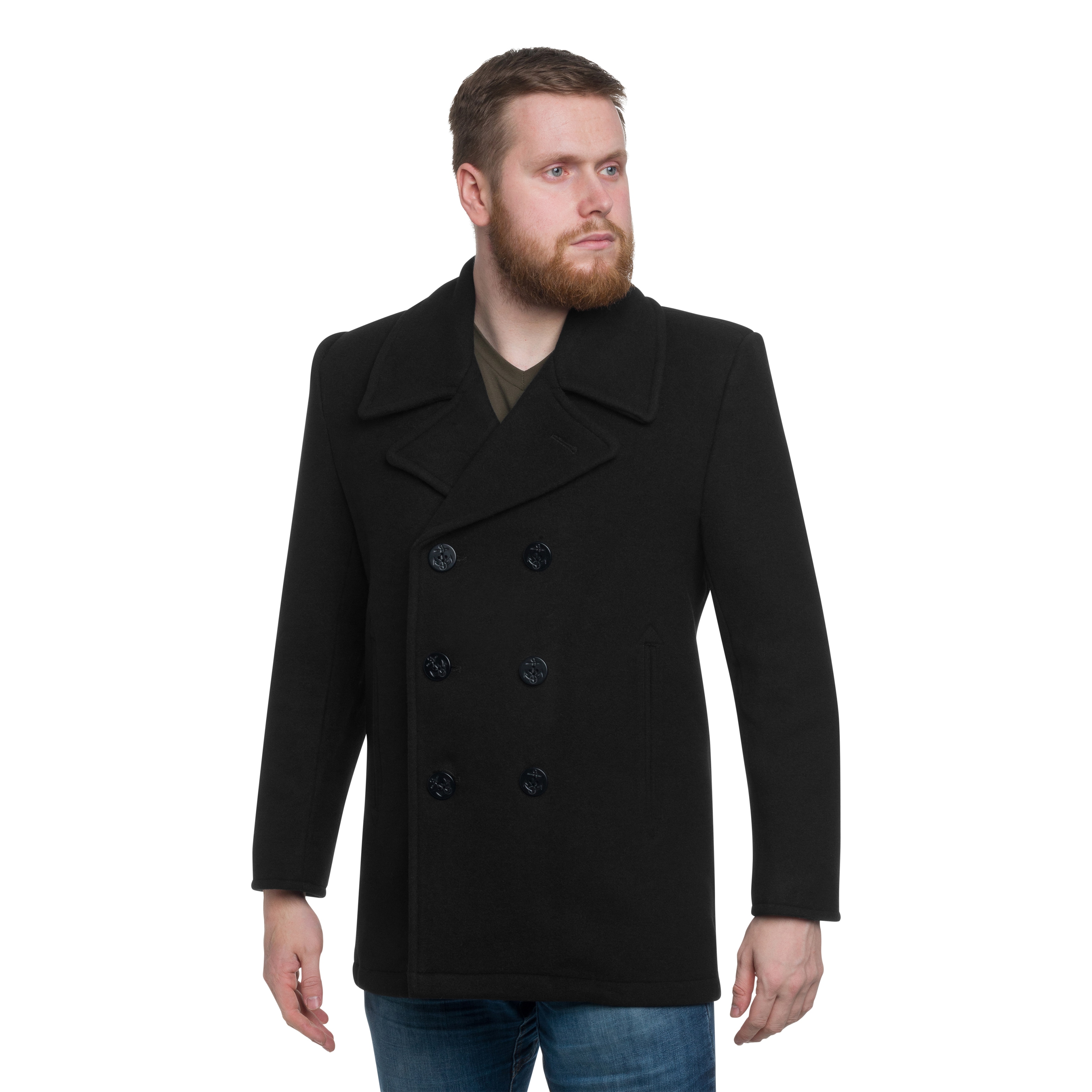 Mil Tec US Navy Peacoat Mantel Black