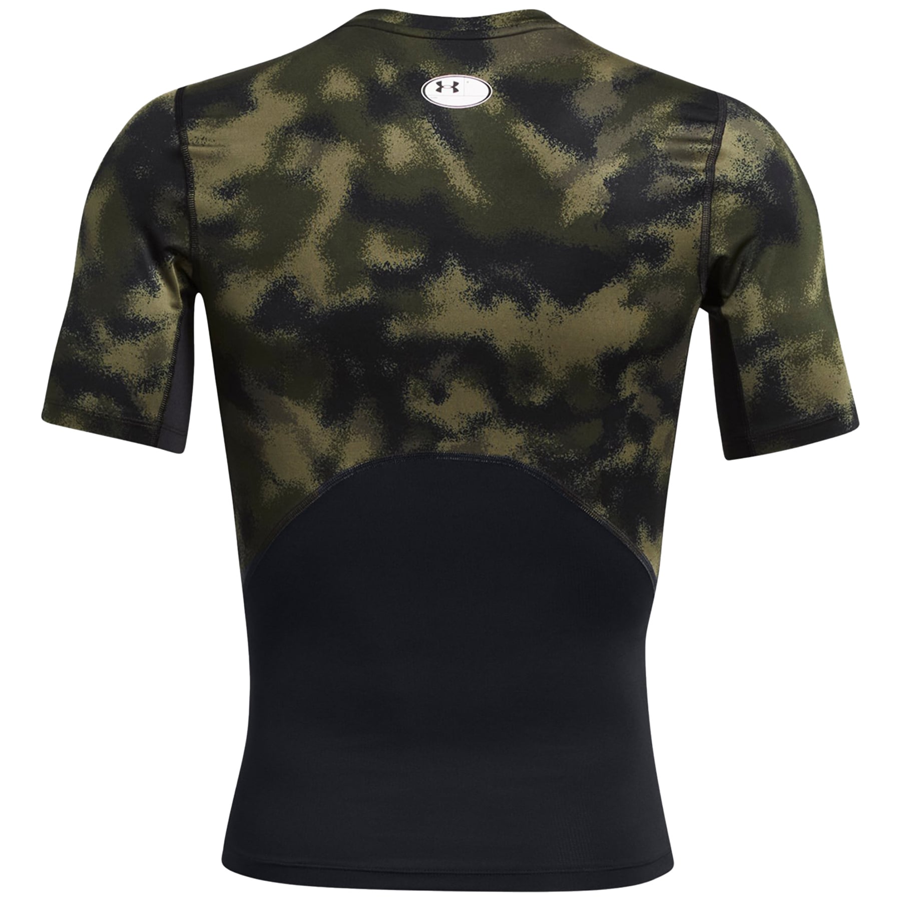 Under Armour - HeatGear Printed Thermo-T-Shirt - Marine OD Green/White