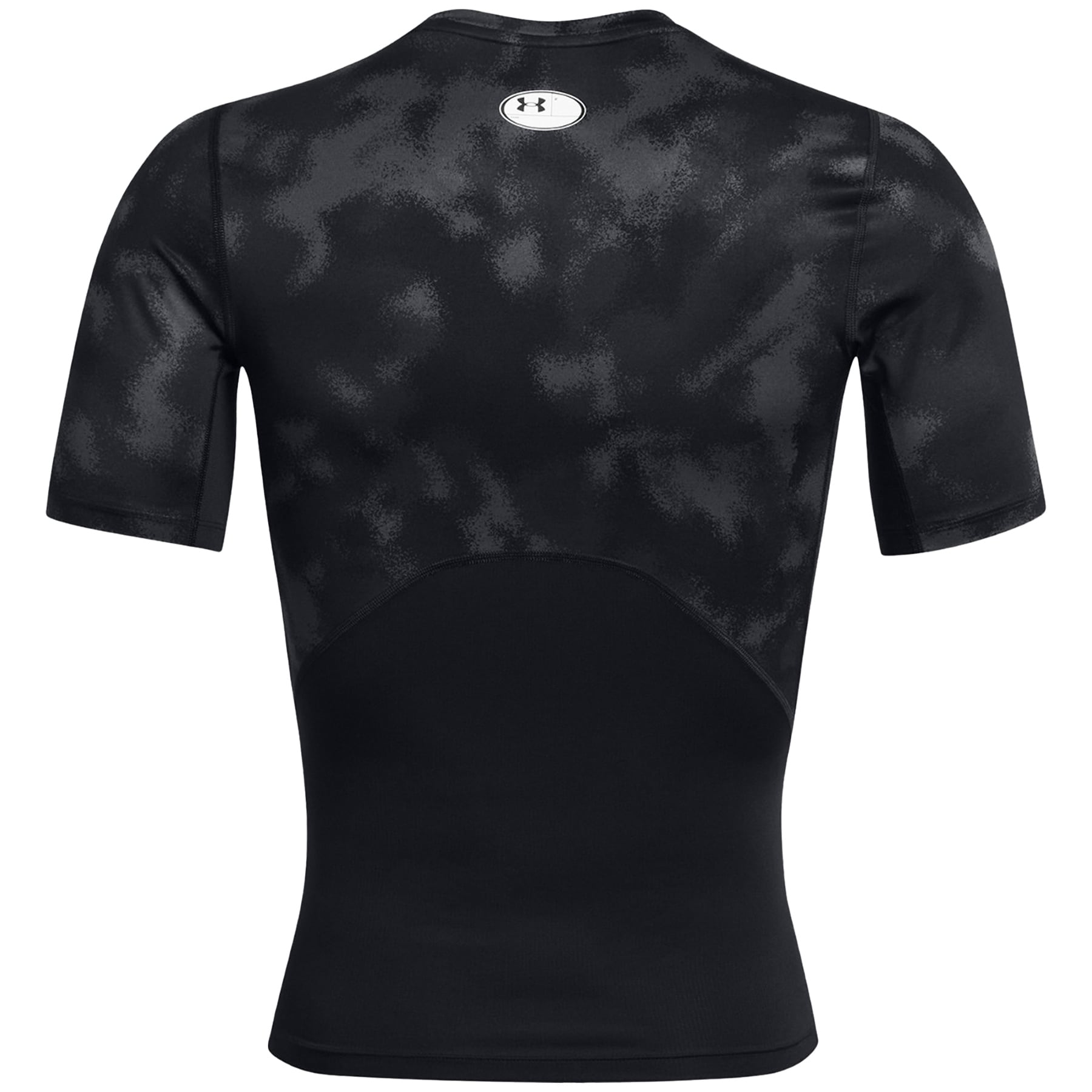 Under Armour - HeatGear Printed Thermo-T-Shirt - Black/White