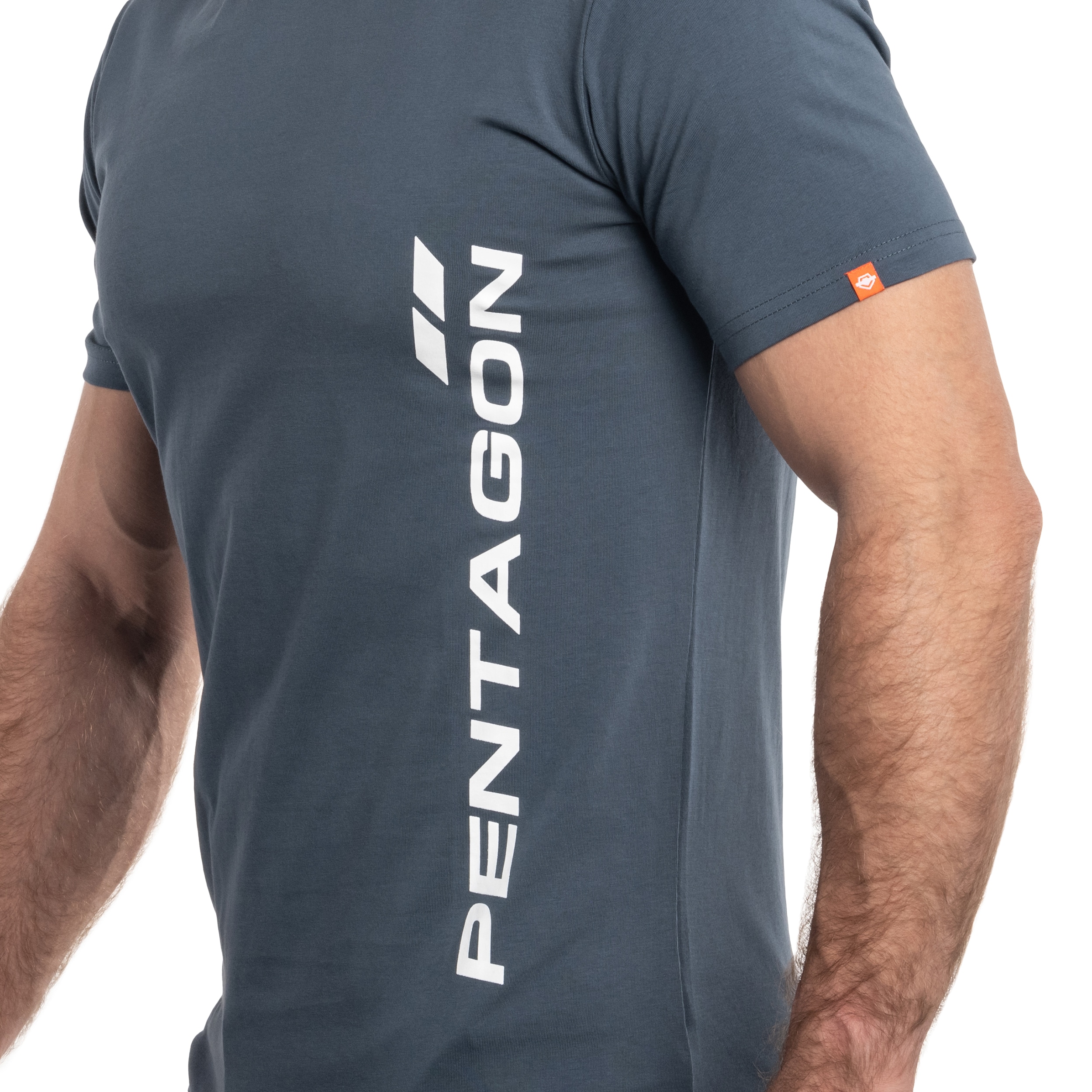 Pentagon - Vertical T-Shirt - Charcoal Blue