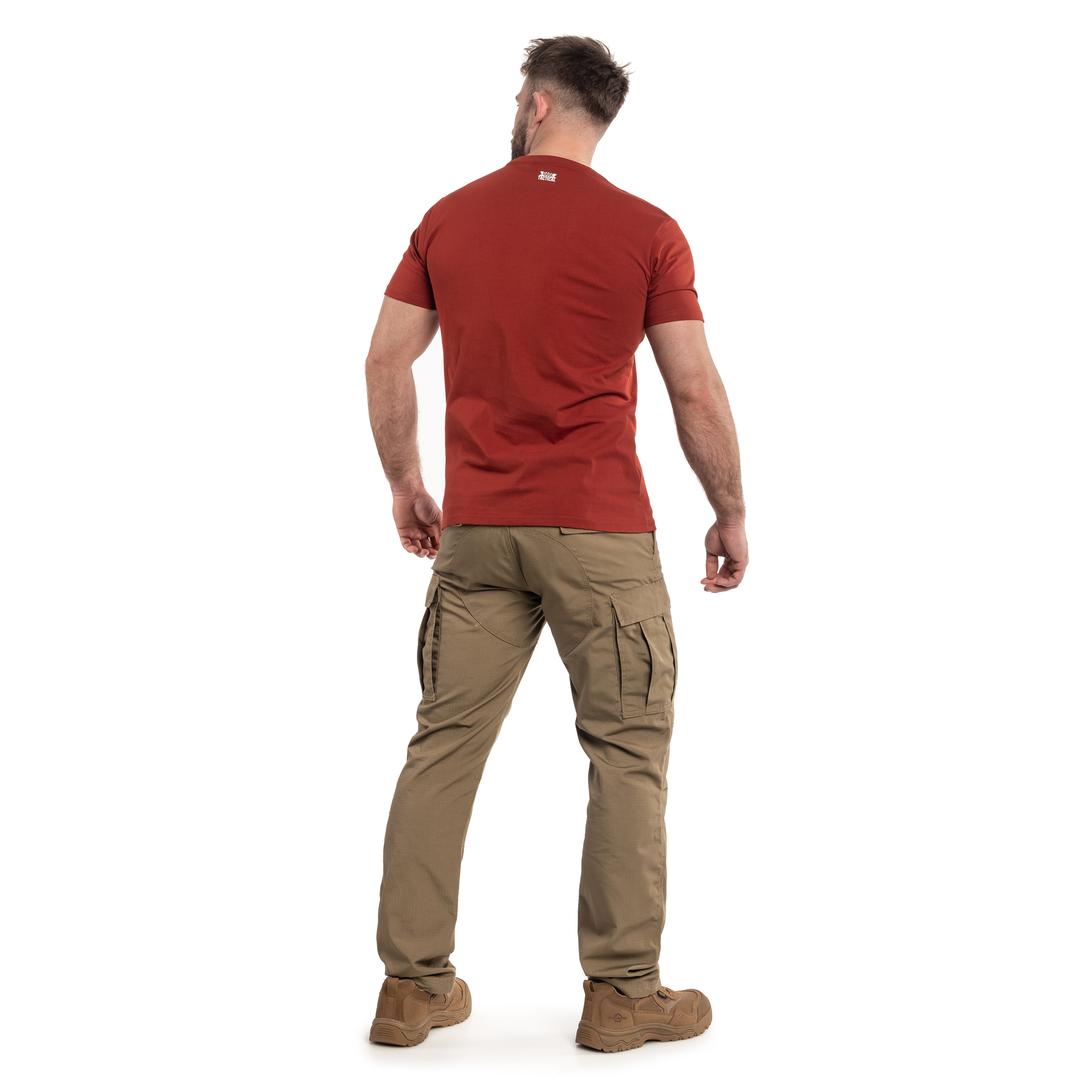 Pentagon - Vertical T-Shirt - Maroon Red