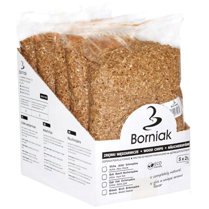 Borniak - Räucherchips  5 x 2 l - Hickory