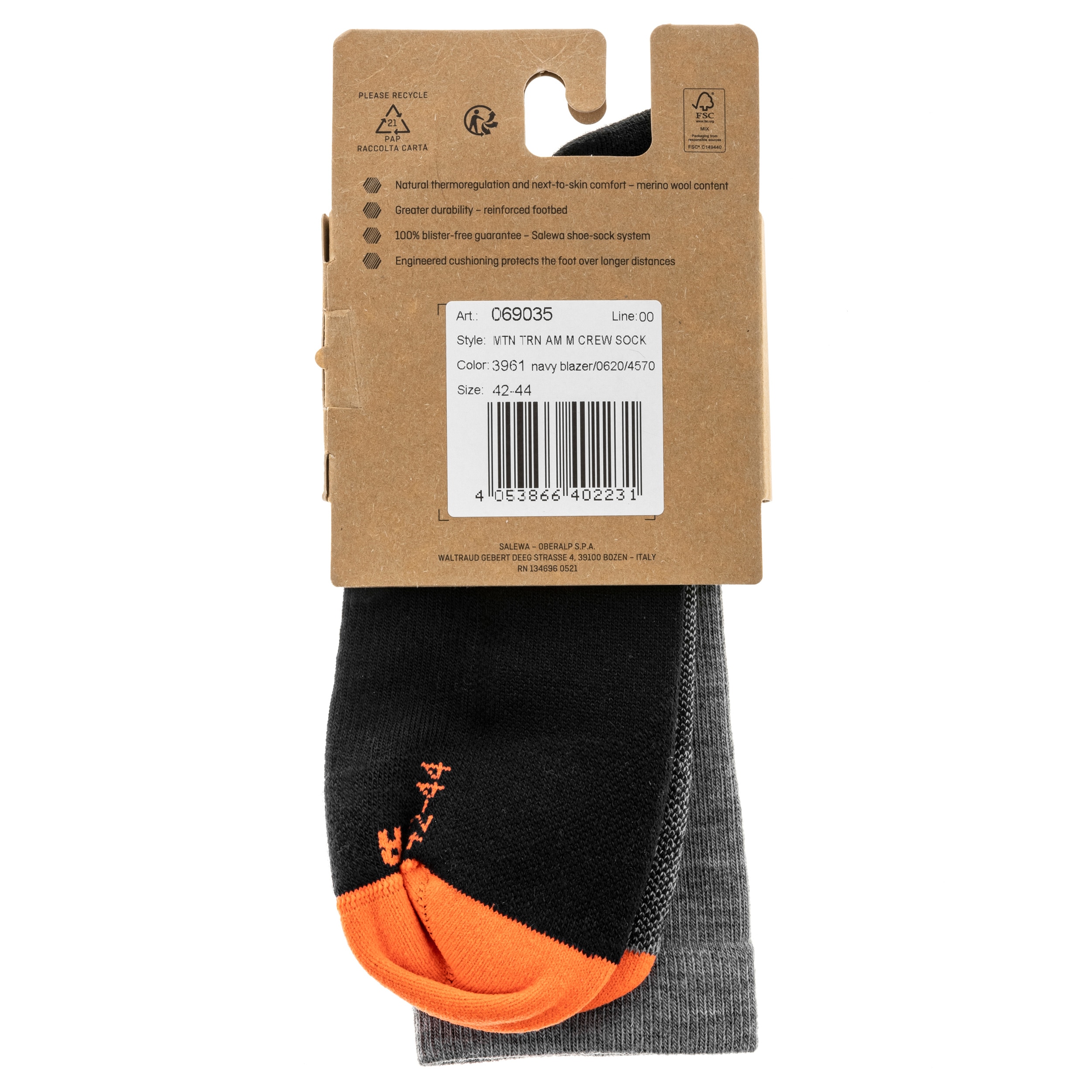 Salewa - Mountain Trainer Merino Crew - Trekkingsocken für Herren