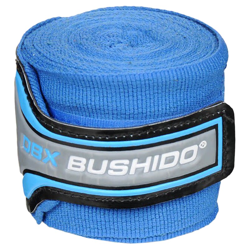 DBX Bushido - Elastische Boxbandagen 4 m - Blau