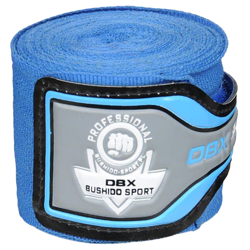 DBX Bushido - Elastische Boxbandagen 4 m - Blau