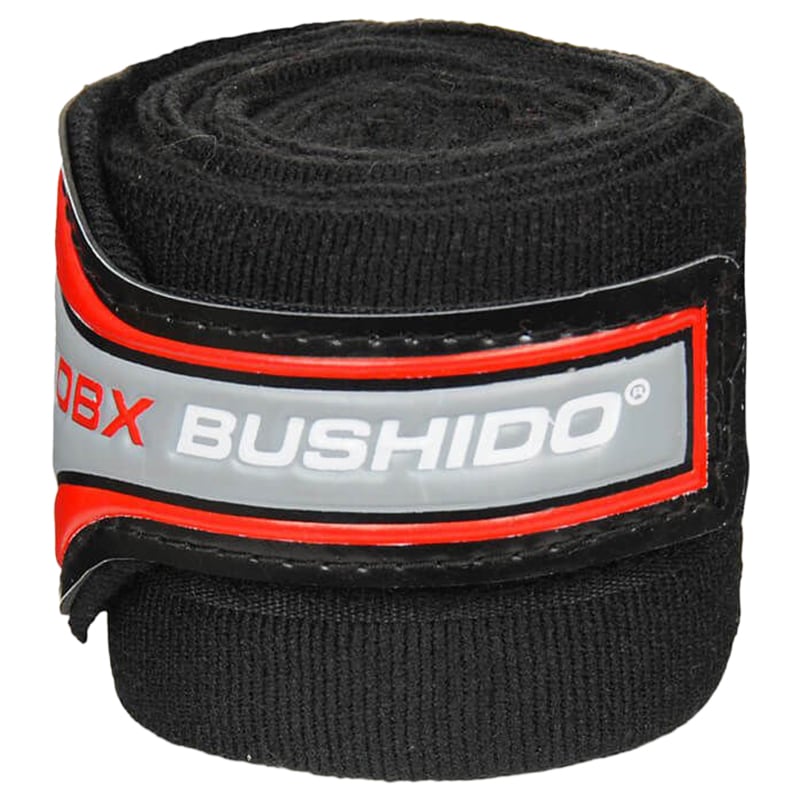 DBX Bushido - Elastische Boxbandagen 4 m - Schwarz