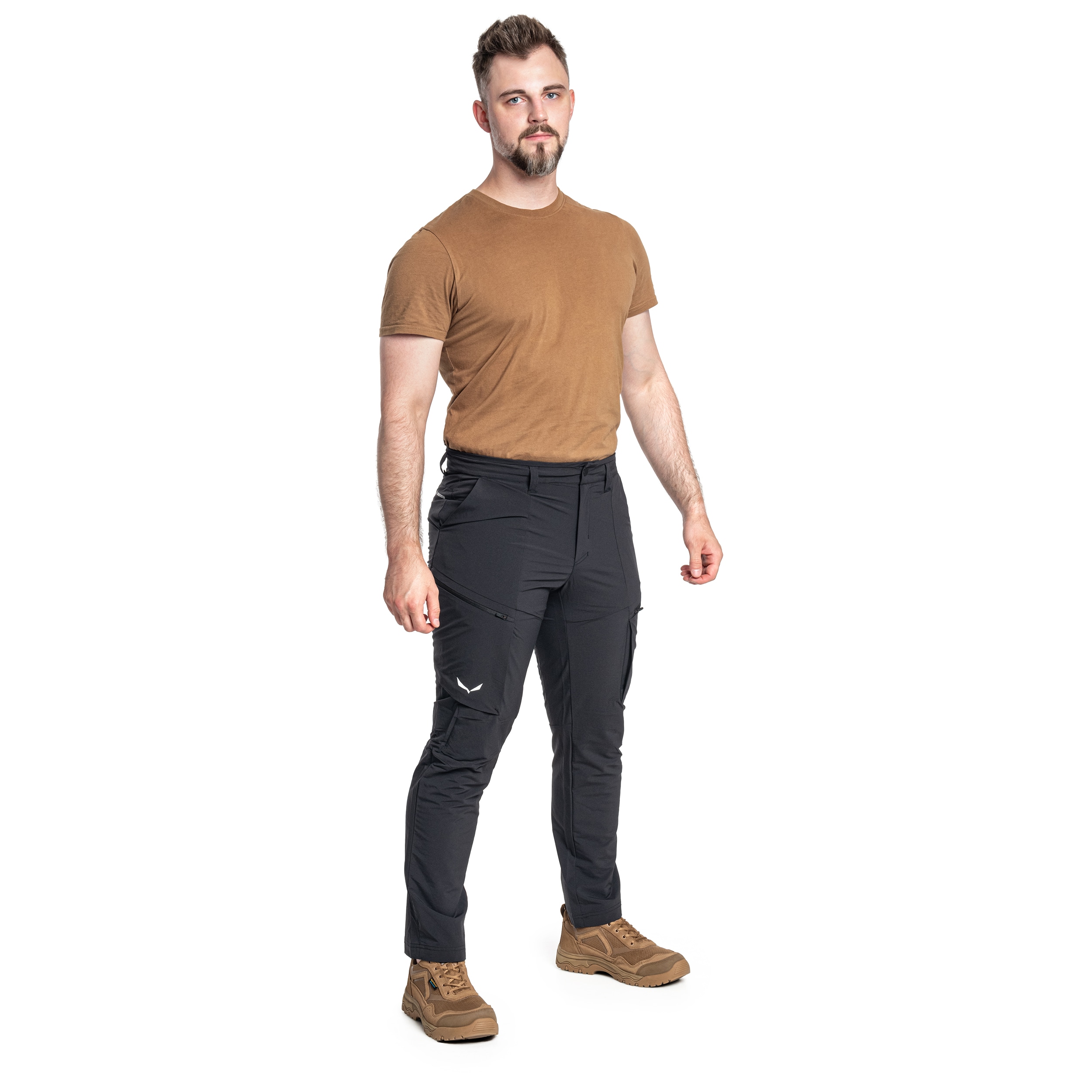 Salewa - Puez Durastretch Cargo - Wanderhose - Black Out