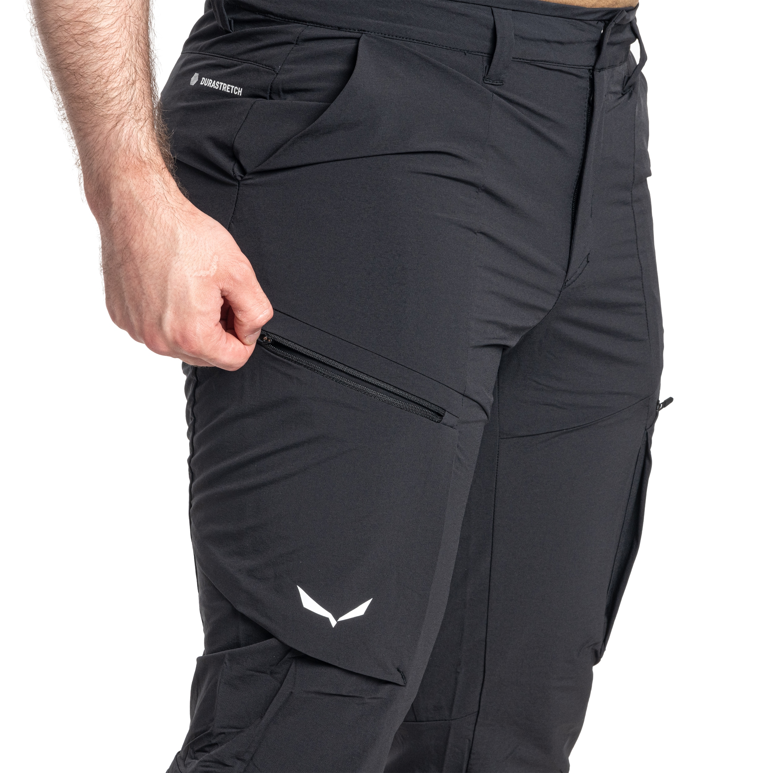 Salewa - Puez Durastretch Cargo - Wanderhose - Black Out