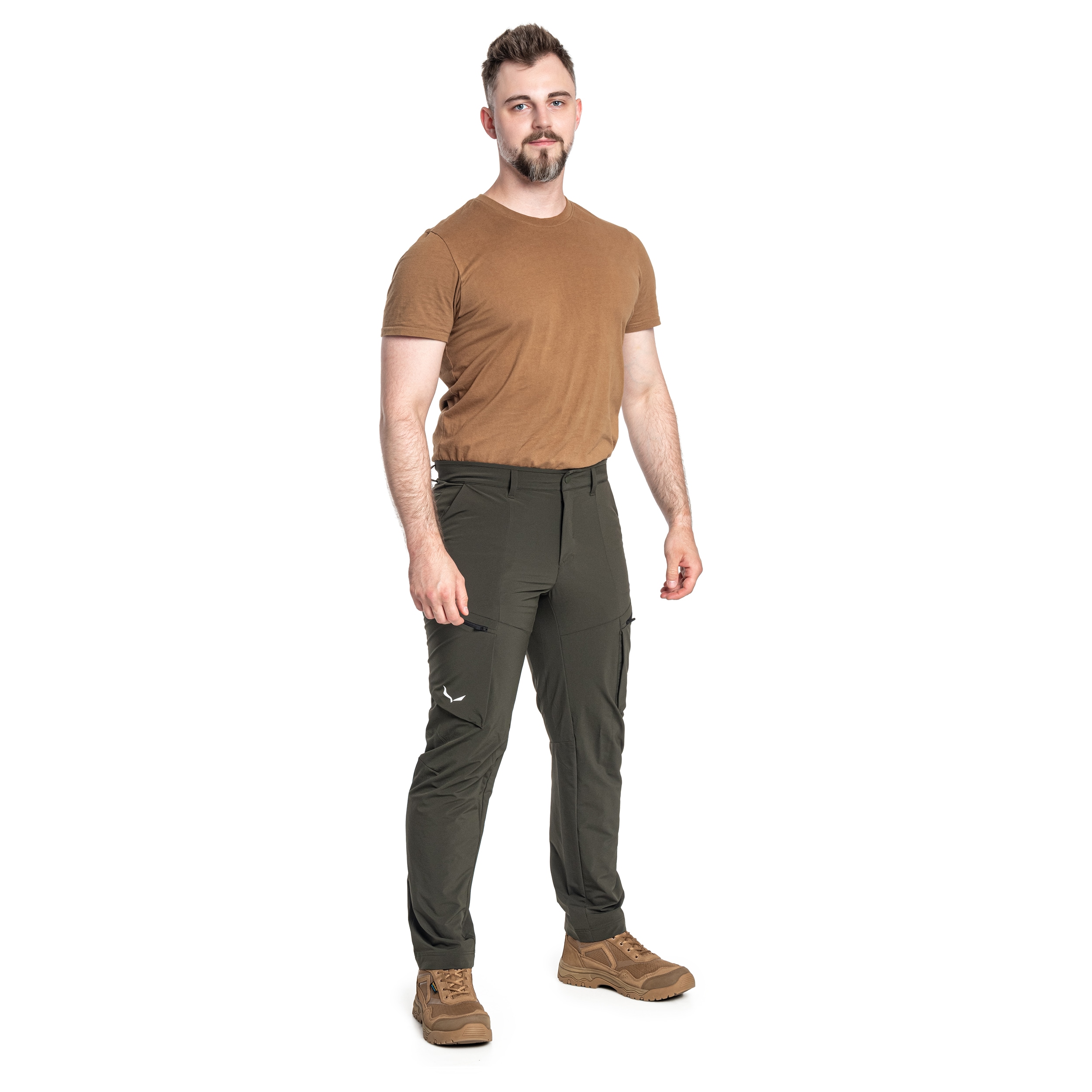 Salewa - Puez Durastretch Cargo - Wanderhose - Dark Olive