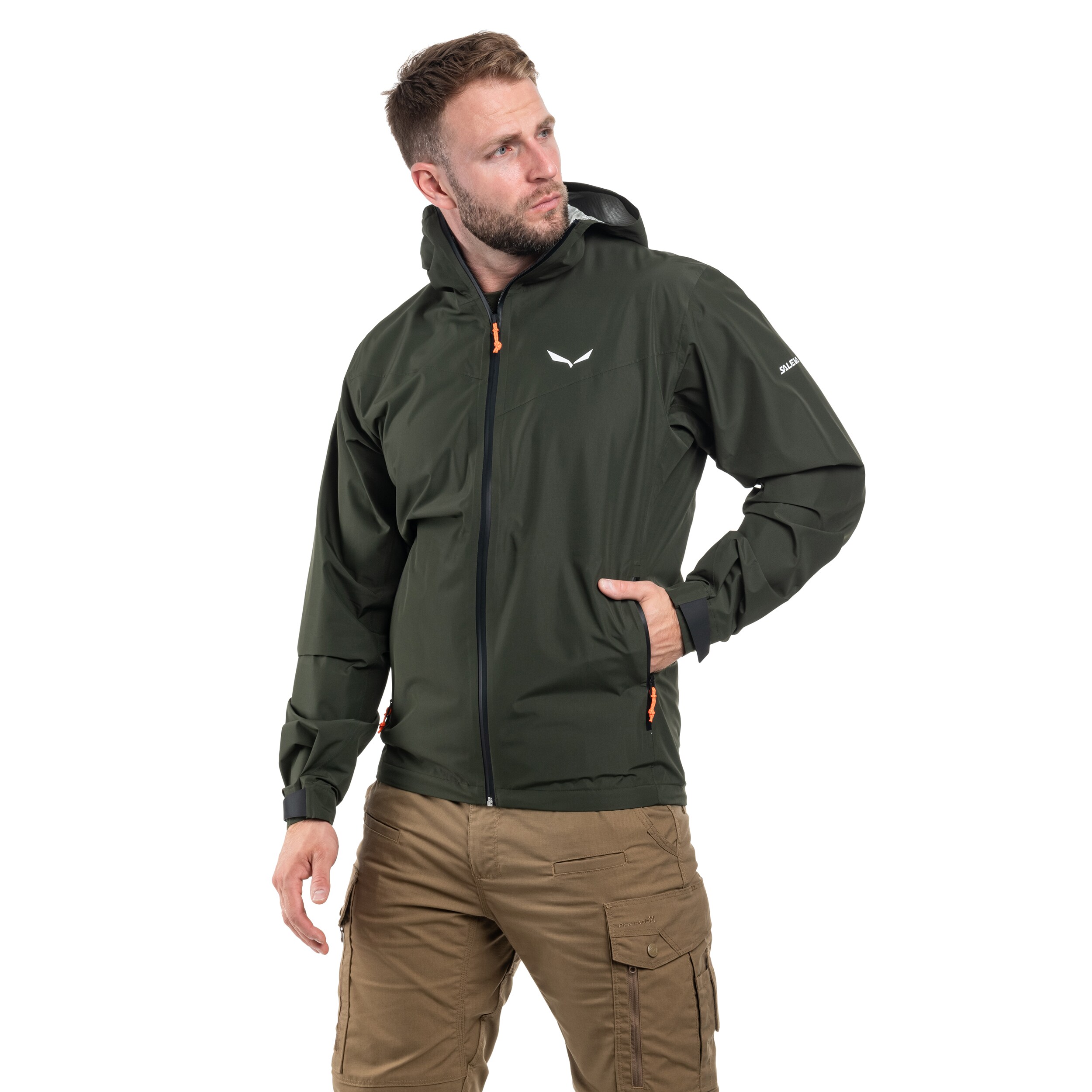 Salewa - Jacke Puez Aqua 4 PTX 2.5L-  Dark Olive
