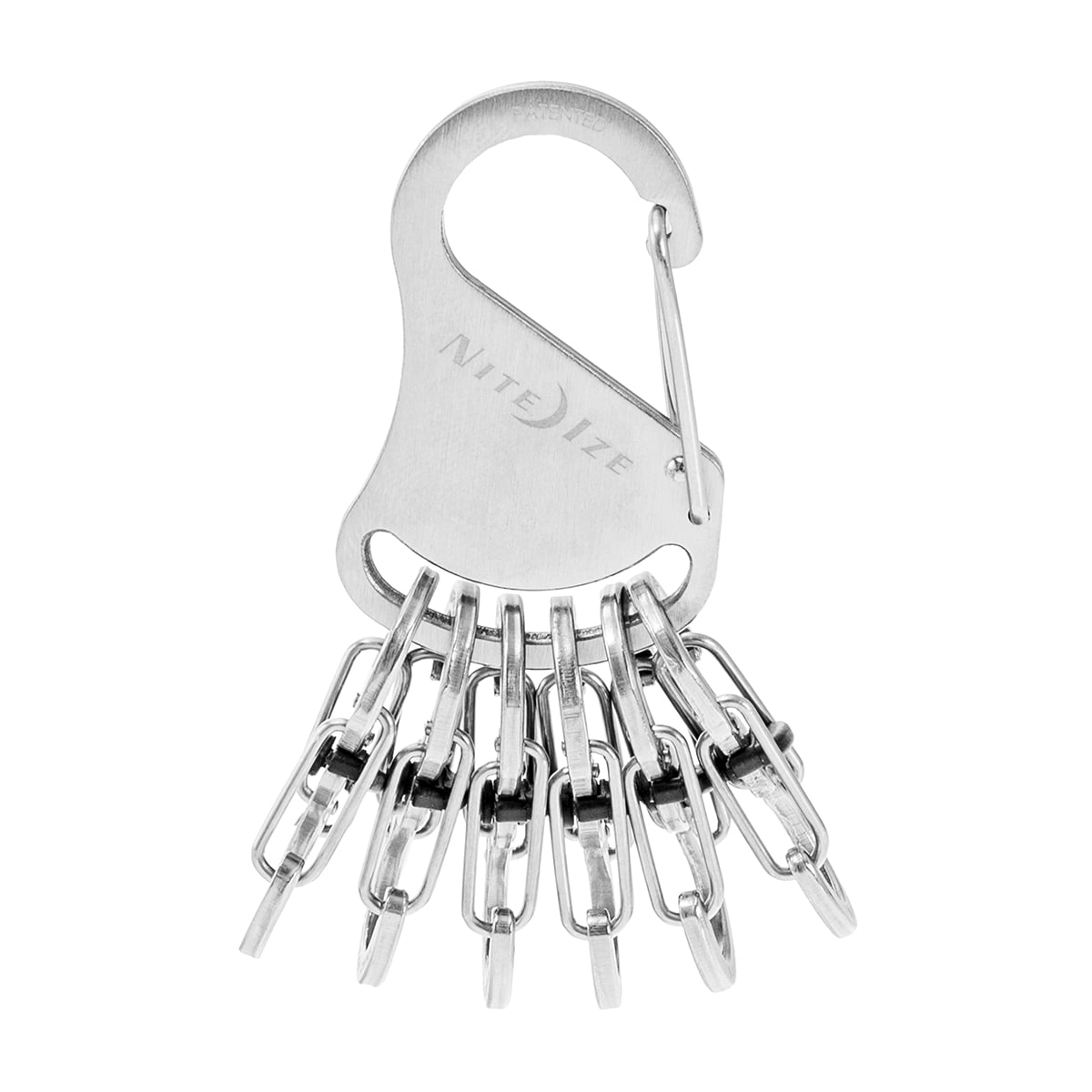 Nite Ize S-Biner KeyRack Locker Silver - Schlüsselanhänger - KLK-11-R3