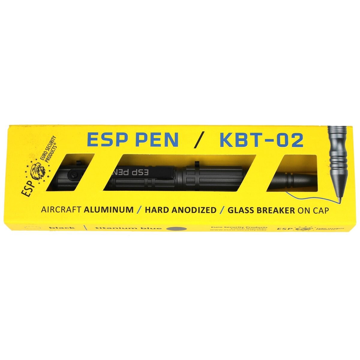 ESP - KBT-02-T taktischer Kugelschreiber - Titanium Blue