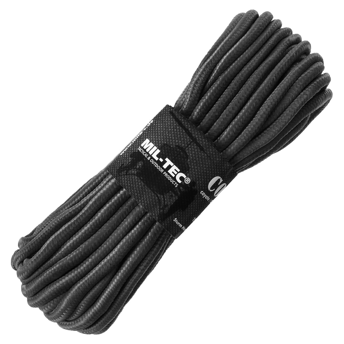 Mil-Tec - Seil 9mm x 15m - Schwarz