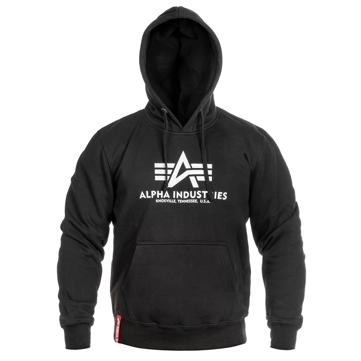 Alpha Industries - Basic Hoody - Känguru-Sweatshirt mit Kapuze - Black