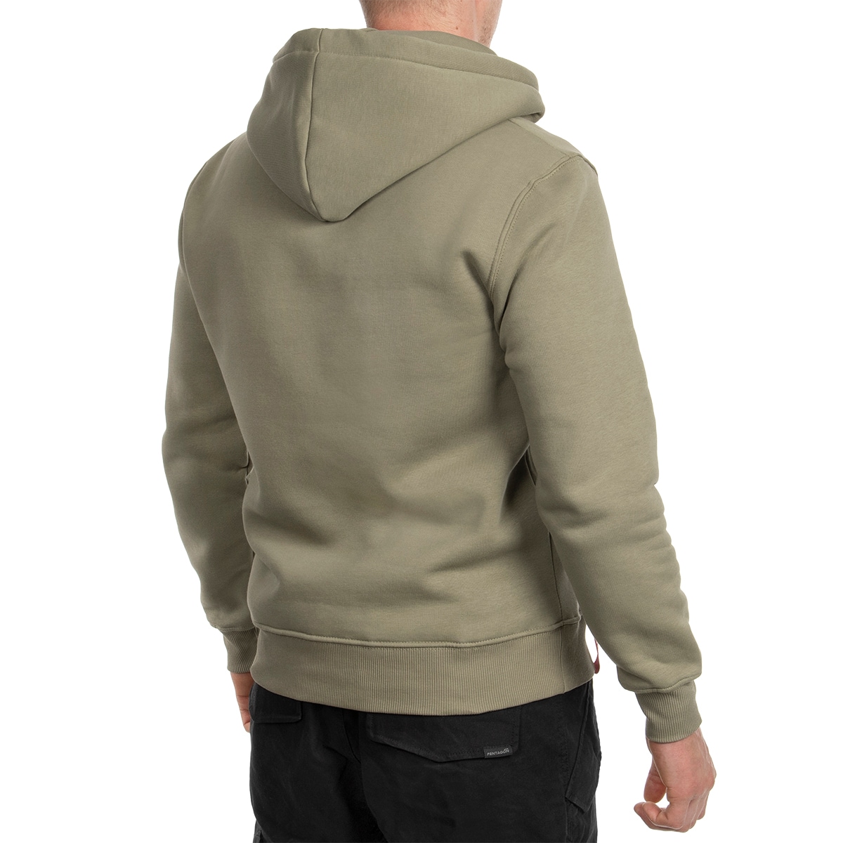 Alpha Industries - Basic Hoody - Känguru-Sweatshirt mit Kapuze - Olive