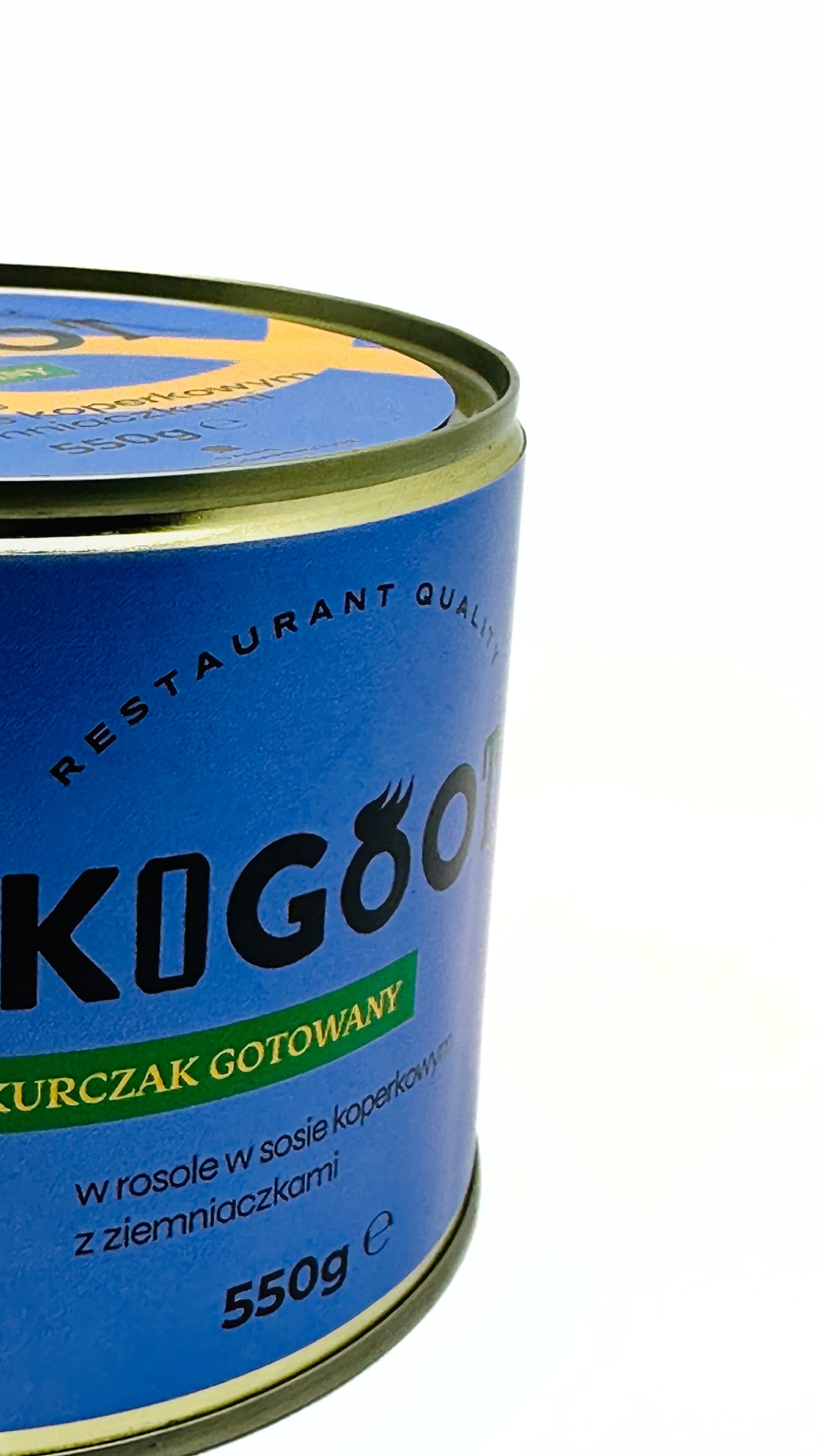 Kogoot - Konservierte Lebensmittel - Hähnchen in Brühe gekocht in Dillsauce mit Kartoffeln 550 g