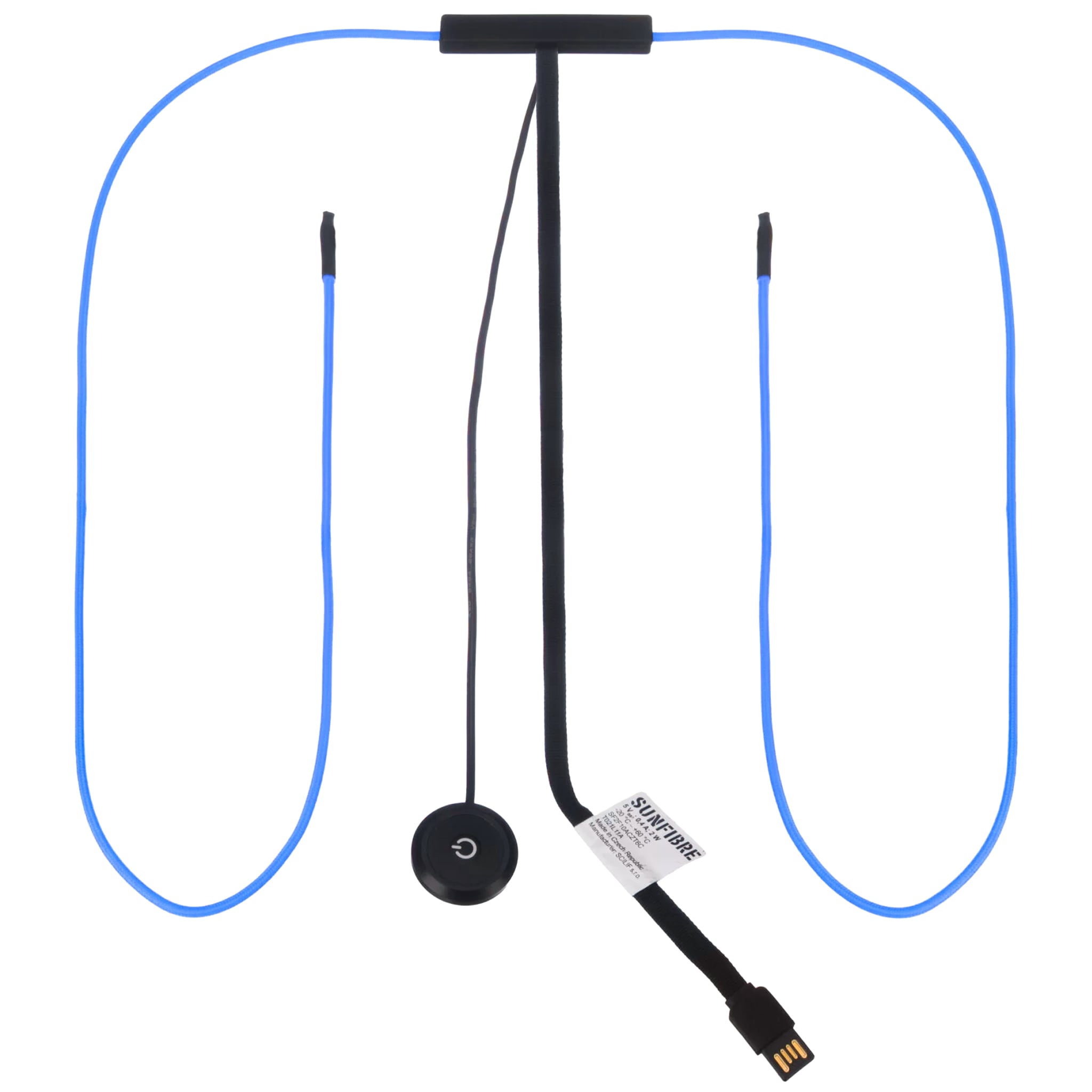 Wisport - SunFibre Wearable Active Lighting Technology - Signalbeleuchtung - Blue