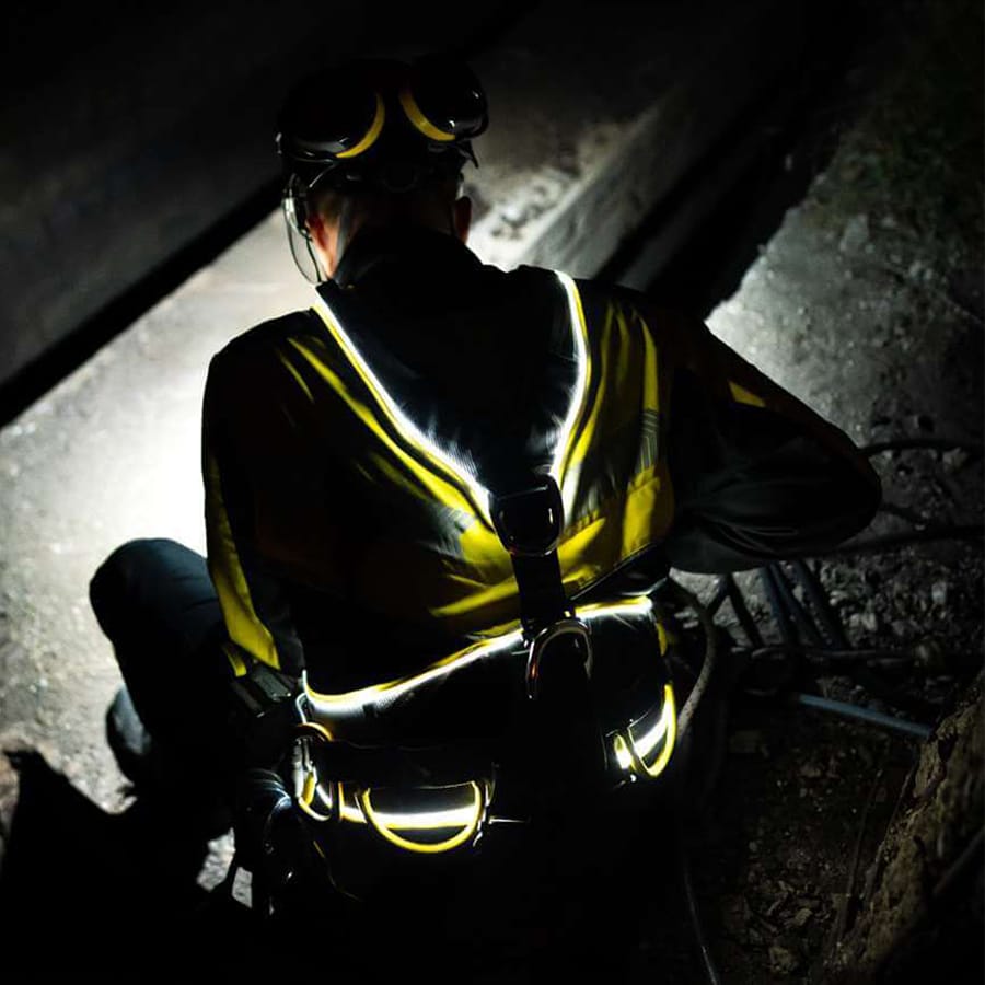 Wisport - SunFibre Wearable Active Lighting Technology - Signalbeleuchtung - Blue